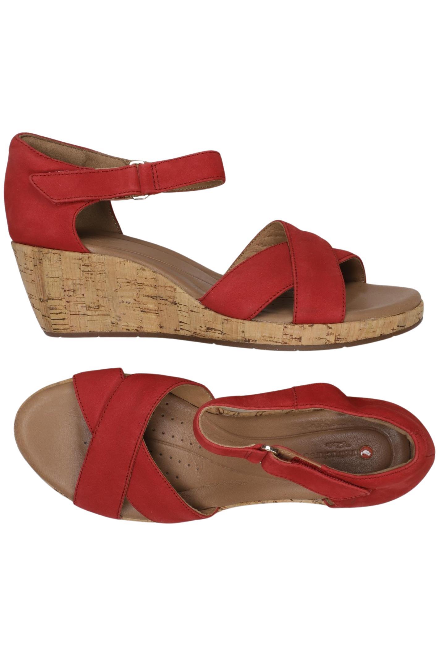 

Clarks Damen Sandale, rot, Gr. 39.5