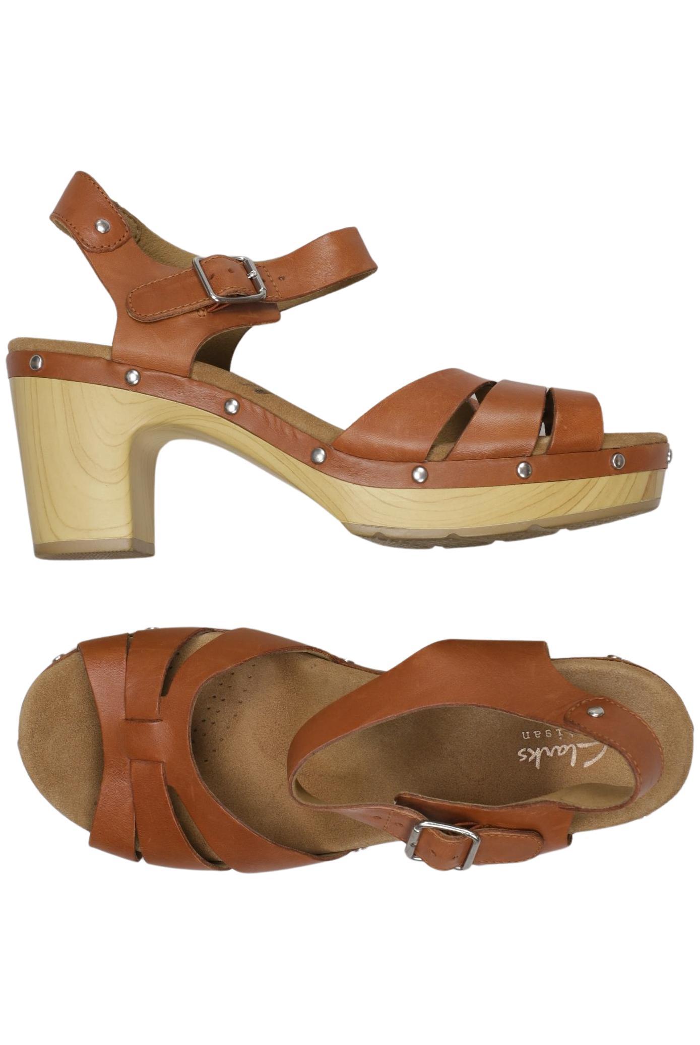 

Clarks Damen Sandale, braun, Gr. 40