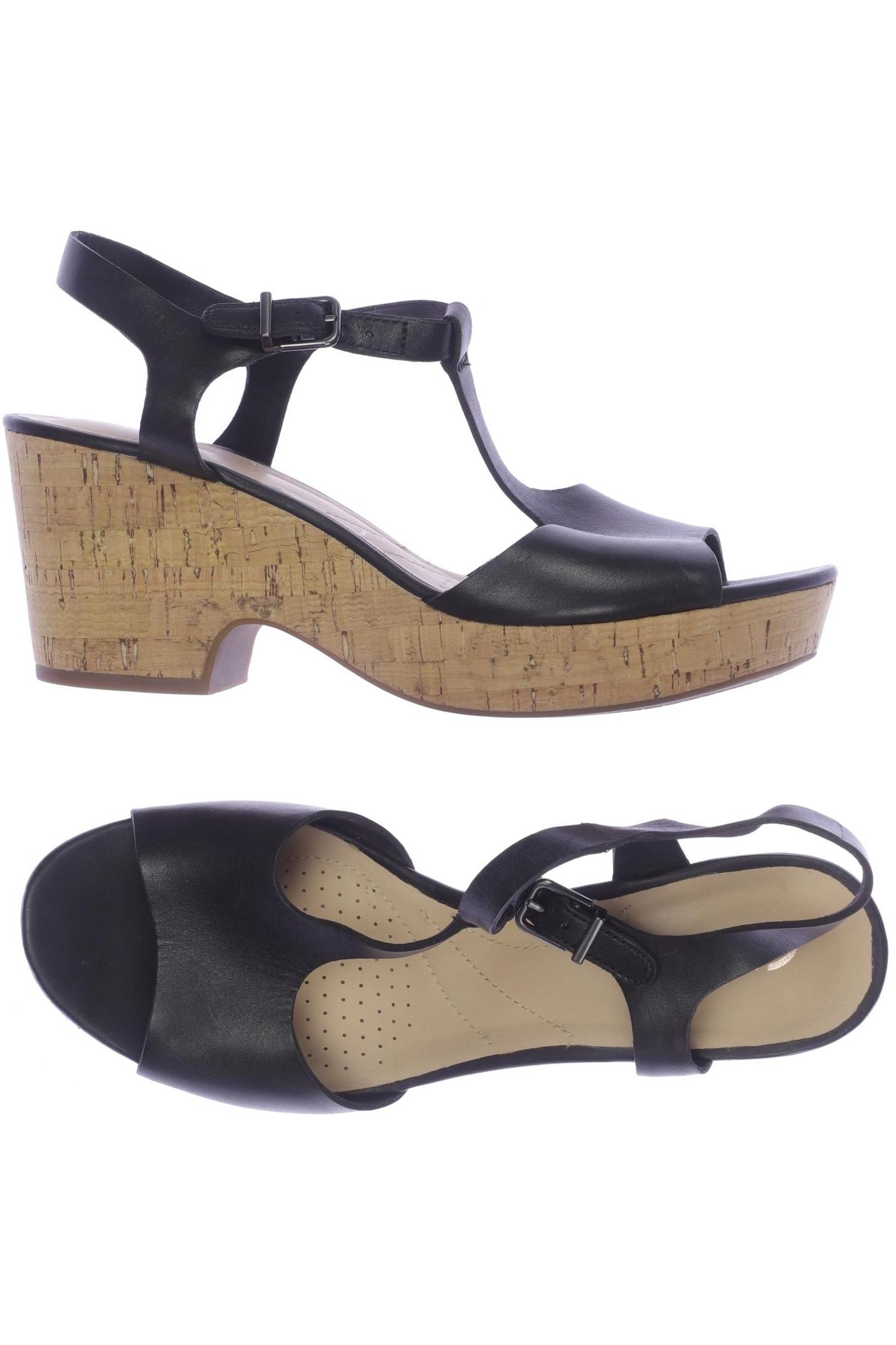 

Clarks Damen Sandale, schwarz, Gr. 39.5
