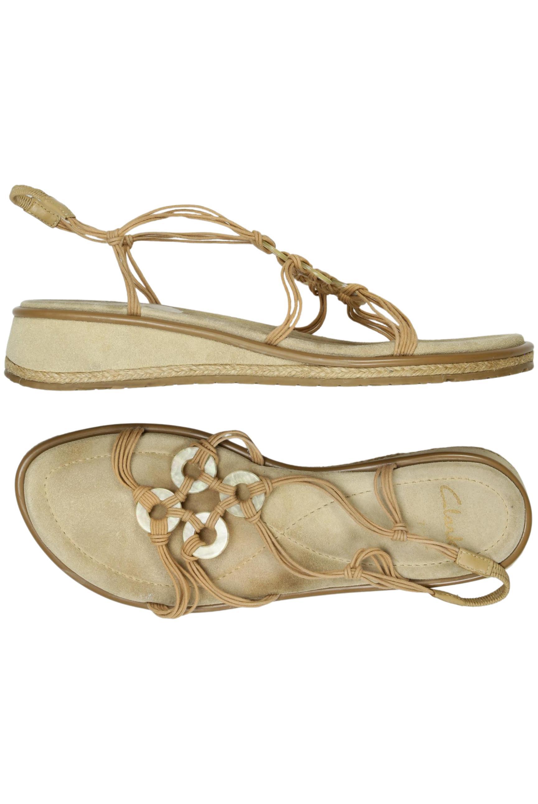 

Clarks Damen Sandale, beige, Gr. 39.5