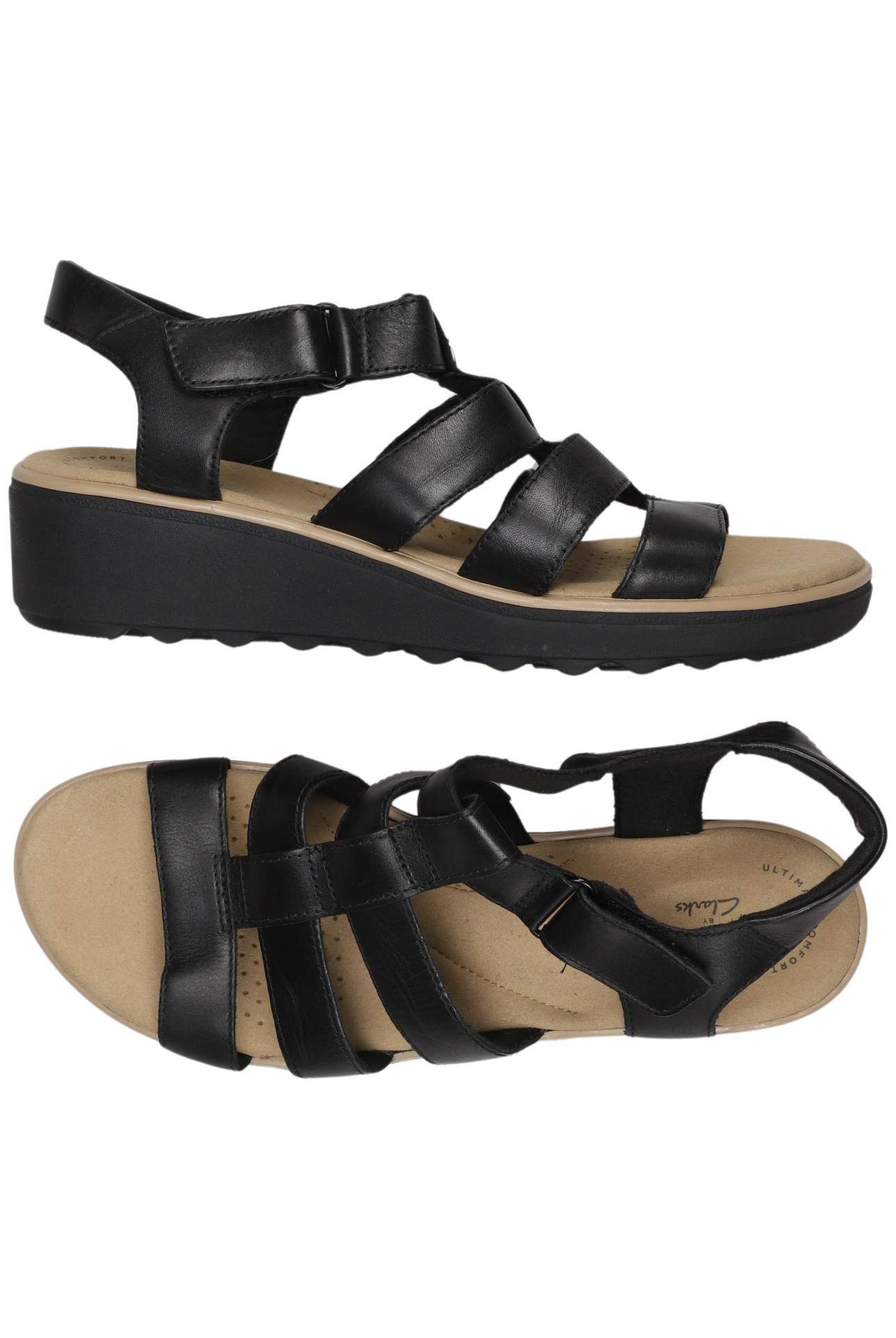 

Clarks Damen Sandale, schwarz, Gr. 41