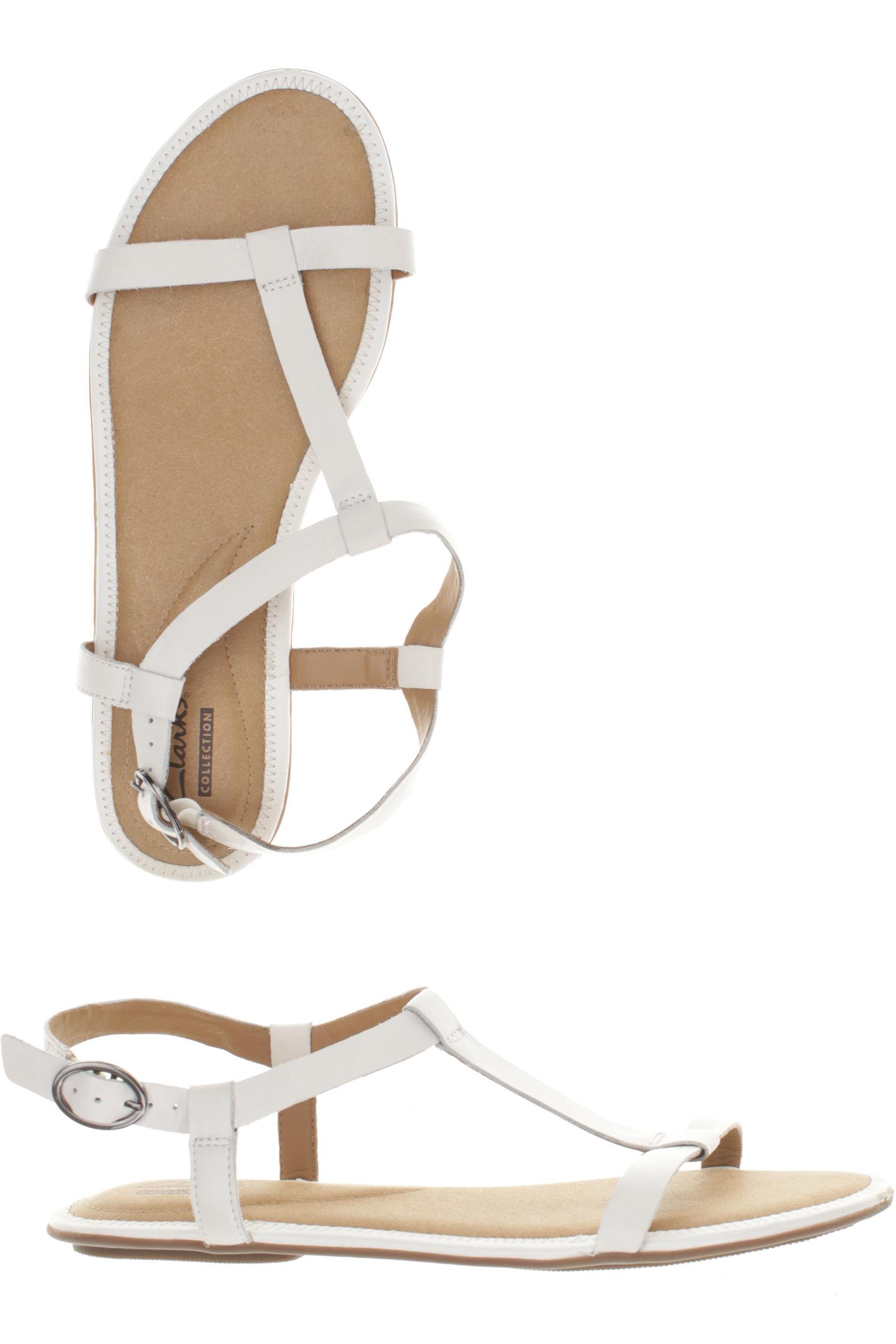 

Clarks Damen Sandale, weiß, Gr. 41