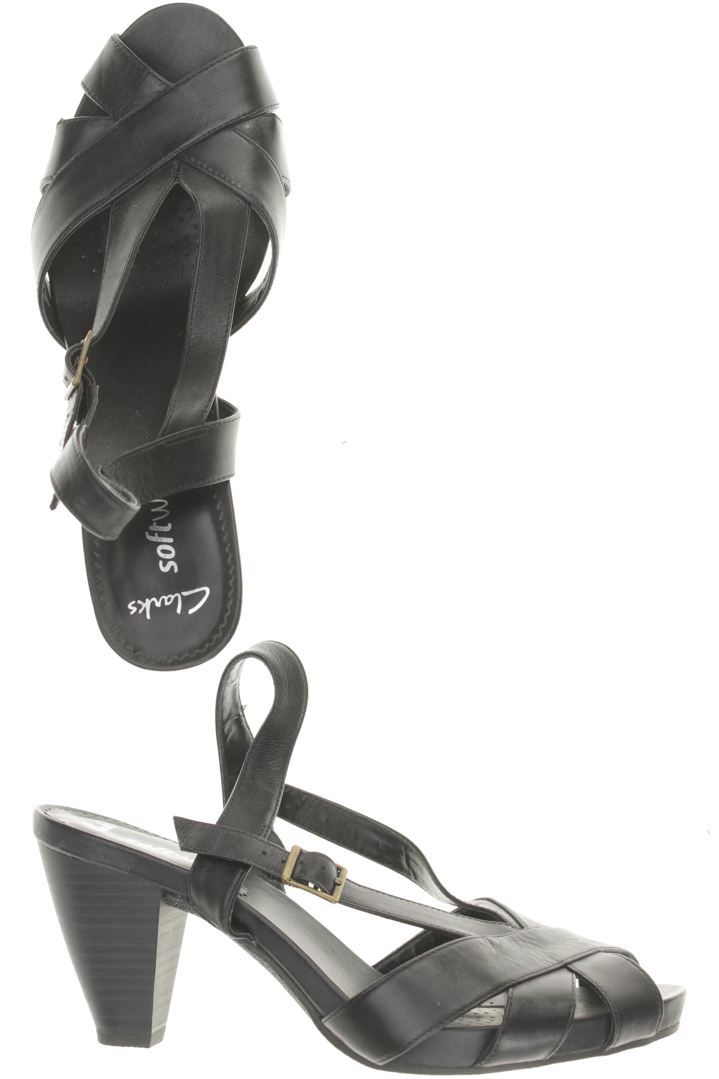 

Clarks Damen Sandale, schwarz, Gr. 8
