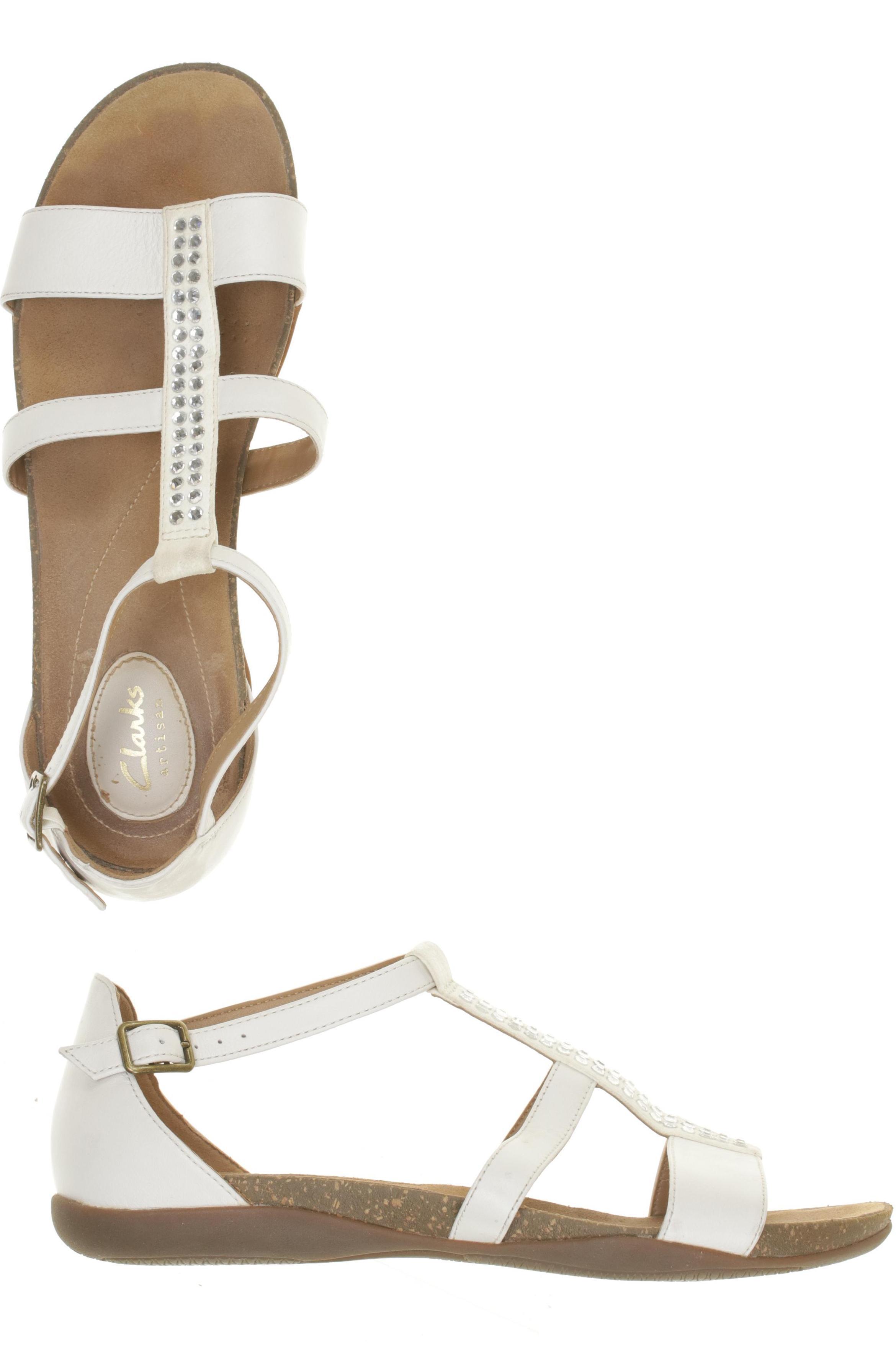 

Clarks Damen Sandale, weiß, Gr. 41