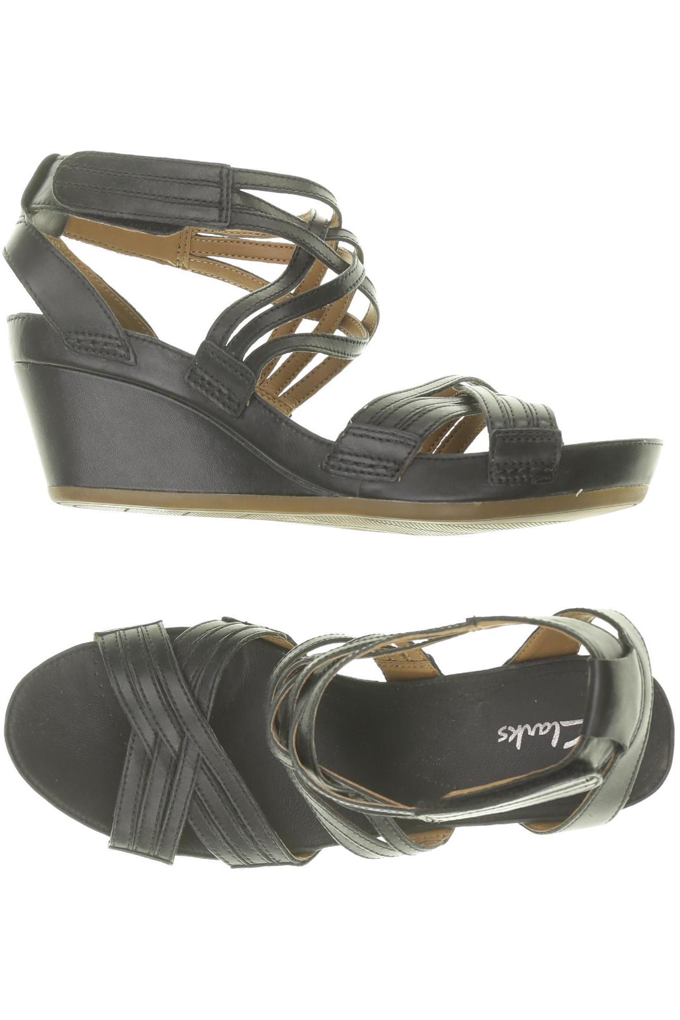 

Clarks Damen Sandale, schwarz, Gr. 6
