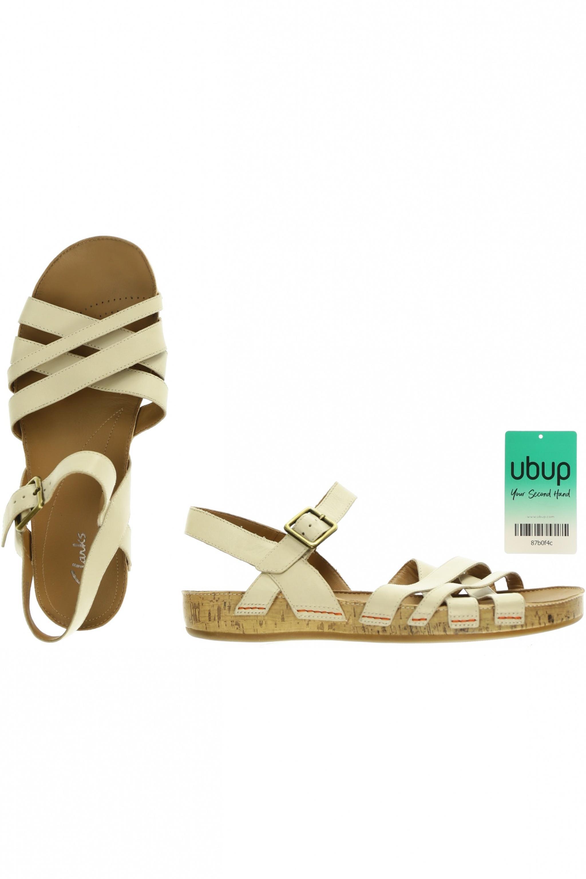 

Clarks Damen Sandale, beige, Gr. 6.5