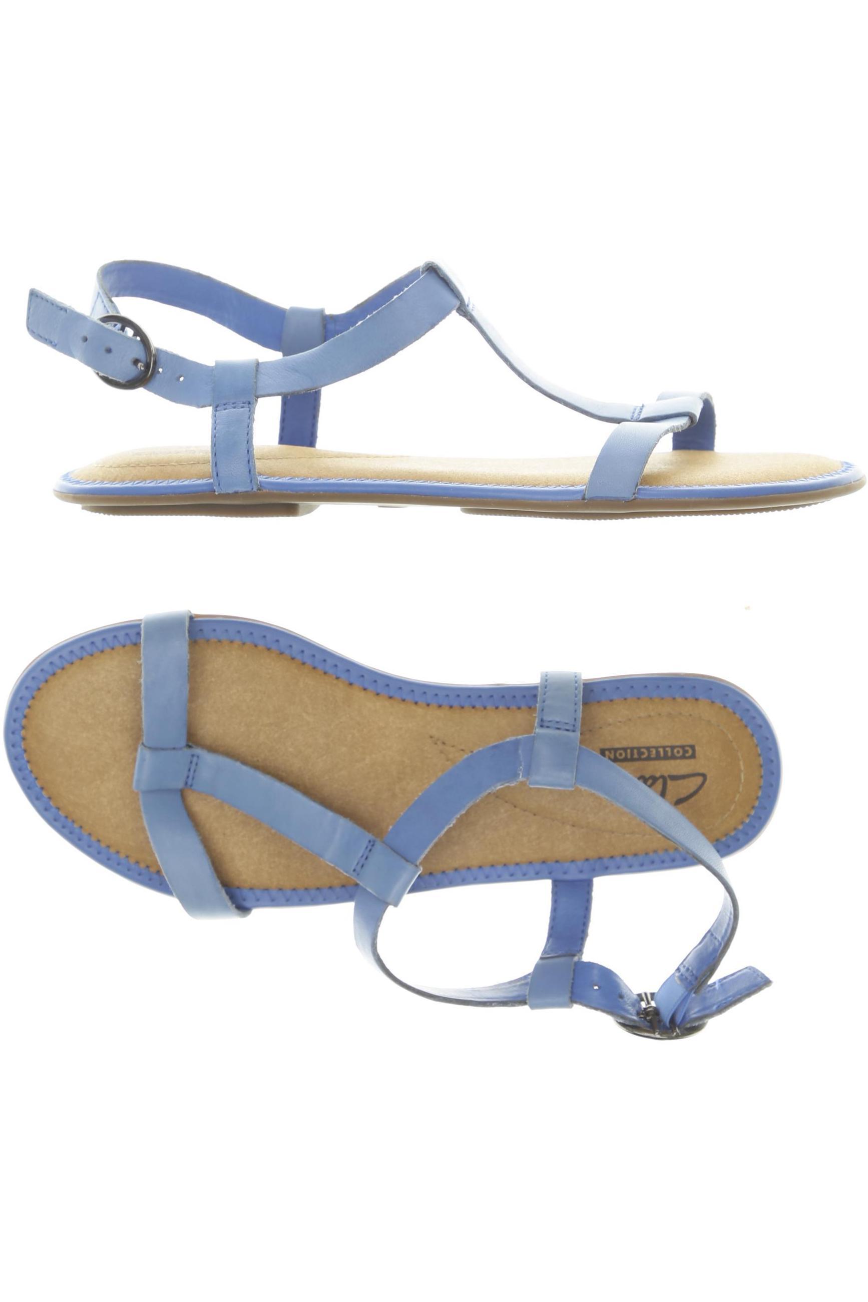 

Clarks Damen Sandale, blau, Gr. 3.5