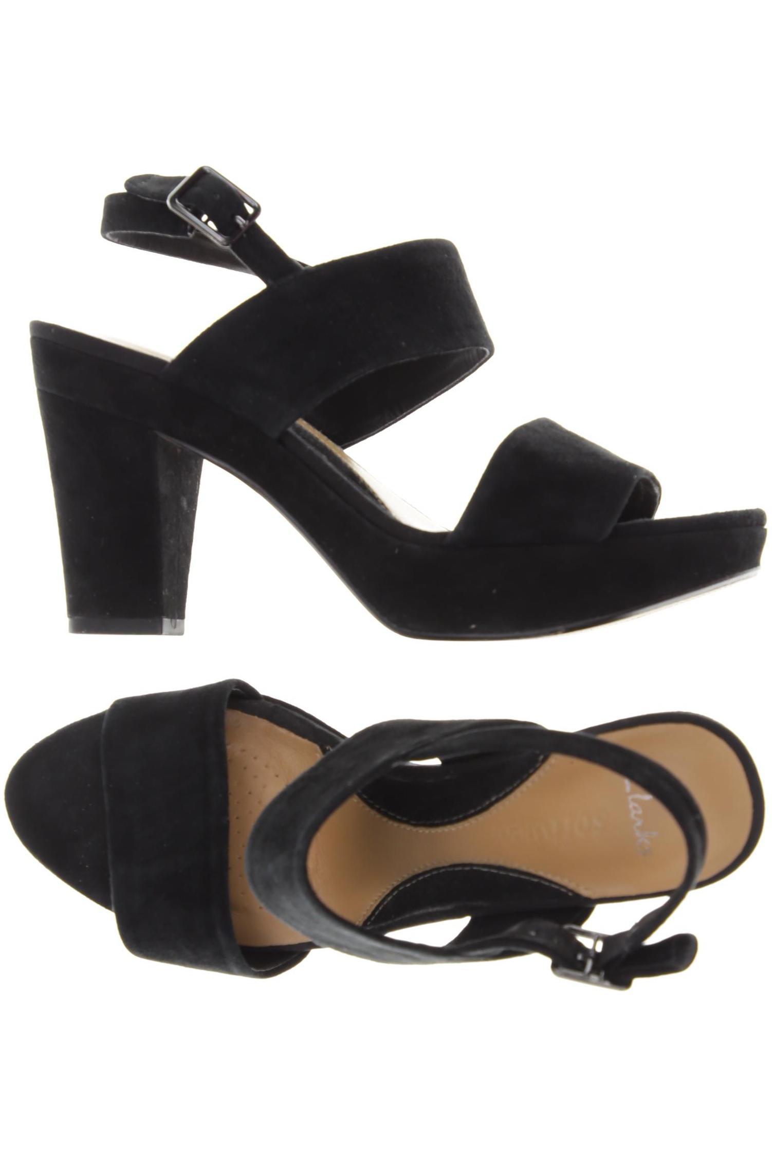 

Clarks Damen Sandale, schwarz, Gr. 7.5
