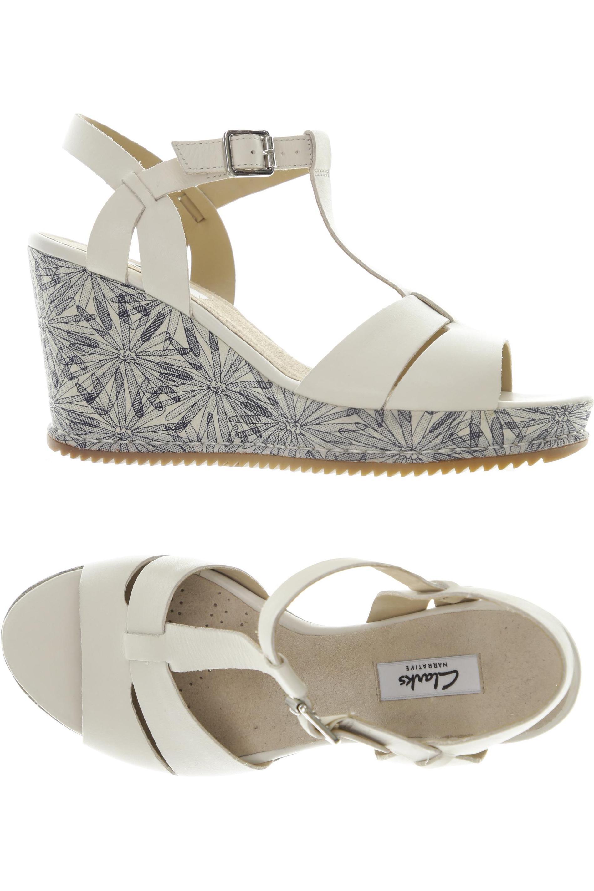 

Clarks Damen Sandale, weiß, Gr. 41
