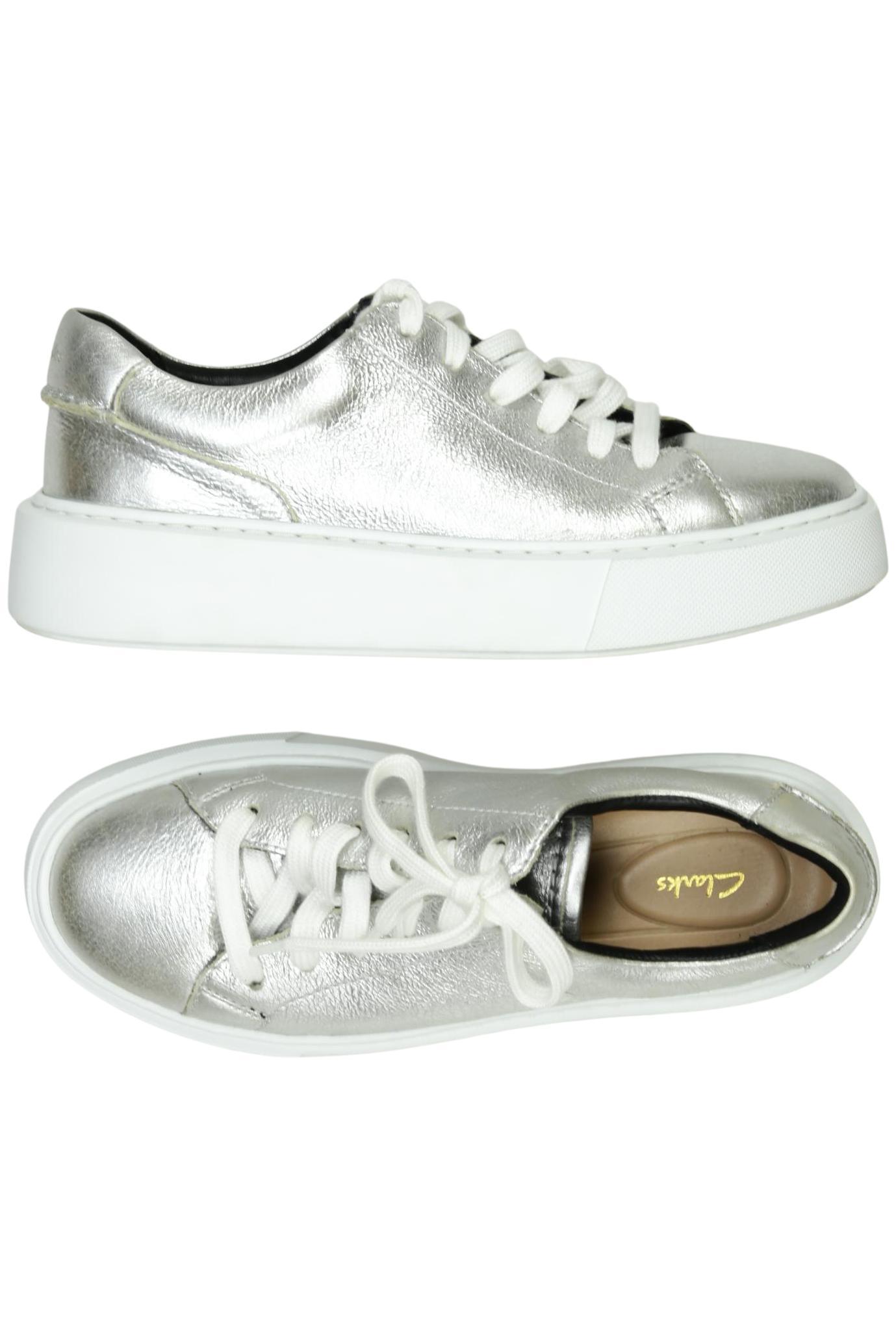 

Clarks Damen Sneakers, silber, Gr. 39.5