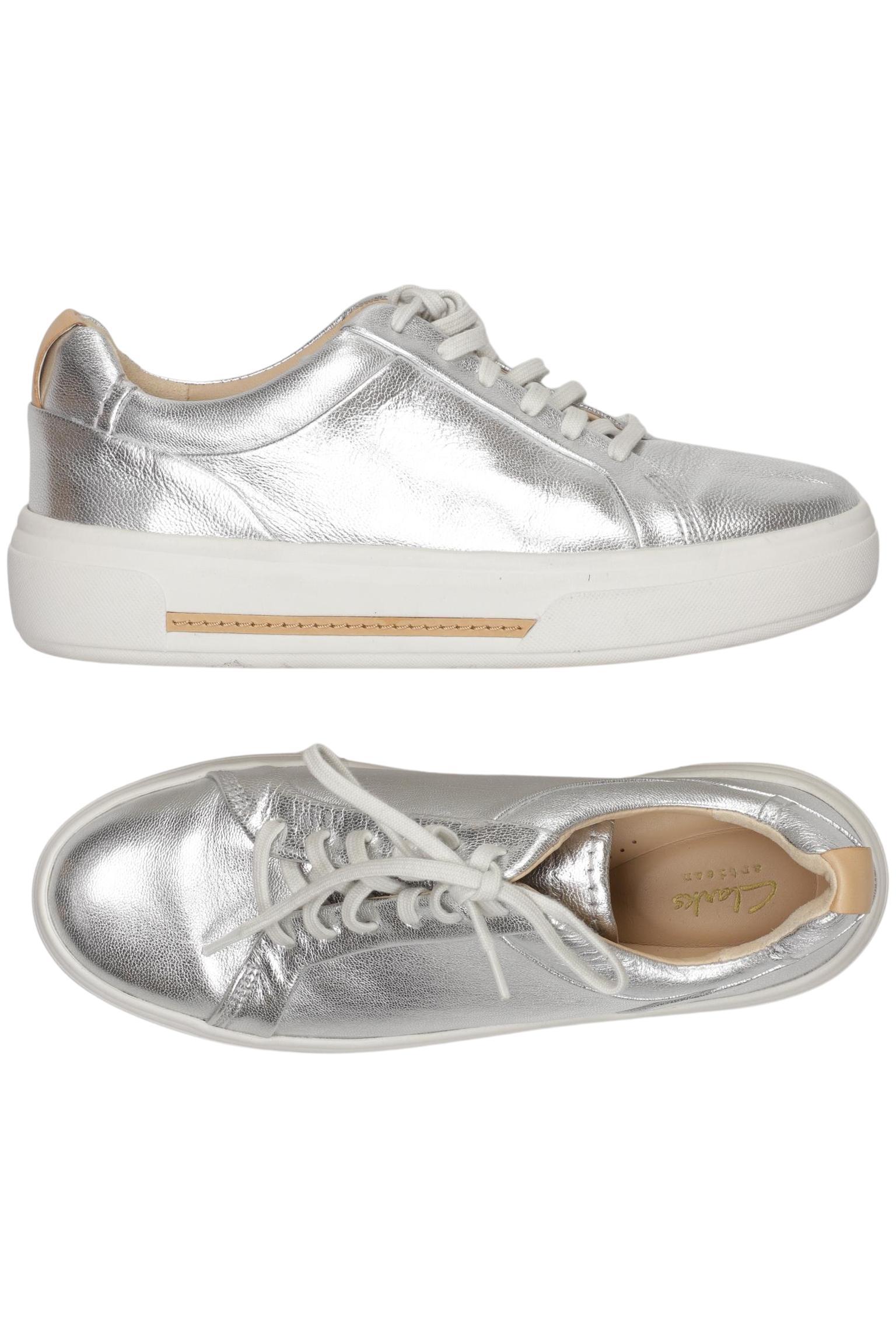 

Clarks Damen Sneakers, silber, Gr. 39.5