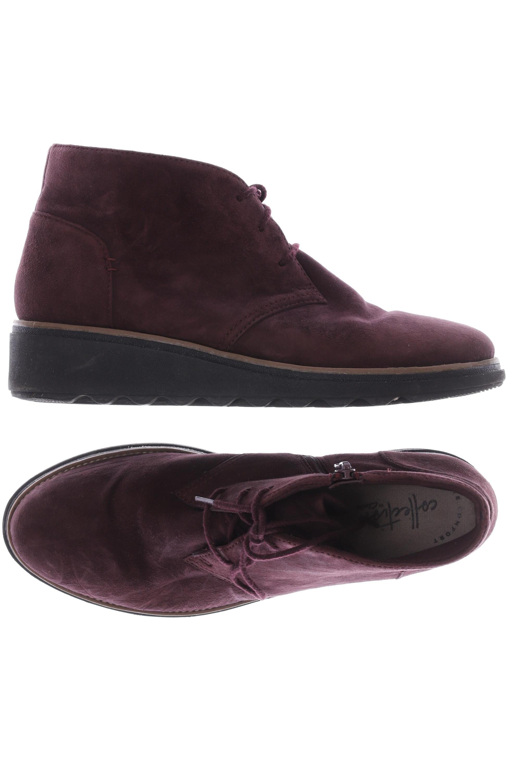 

Clarks Damen Stiefelette, bordeaux, Gr. 38