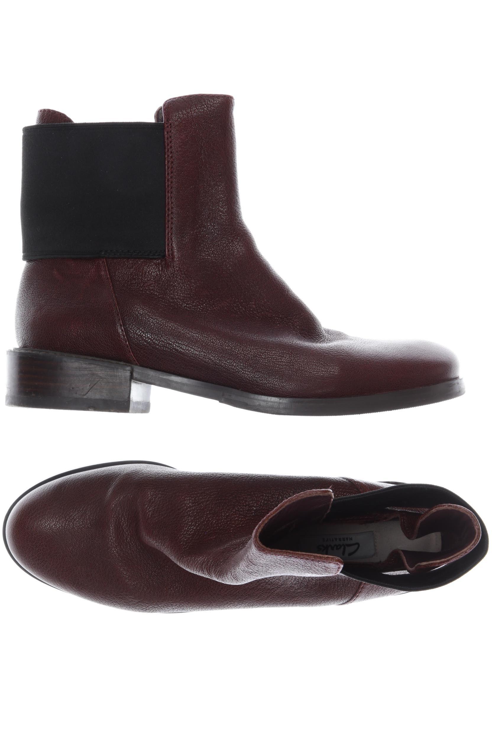 

Clarks Damen Stiefelette, bordeaux, Gr. 39.5