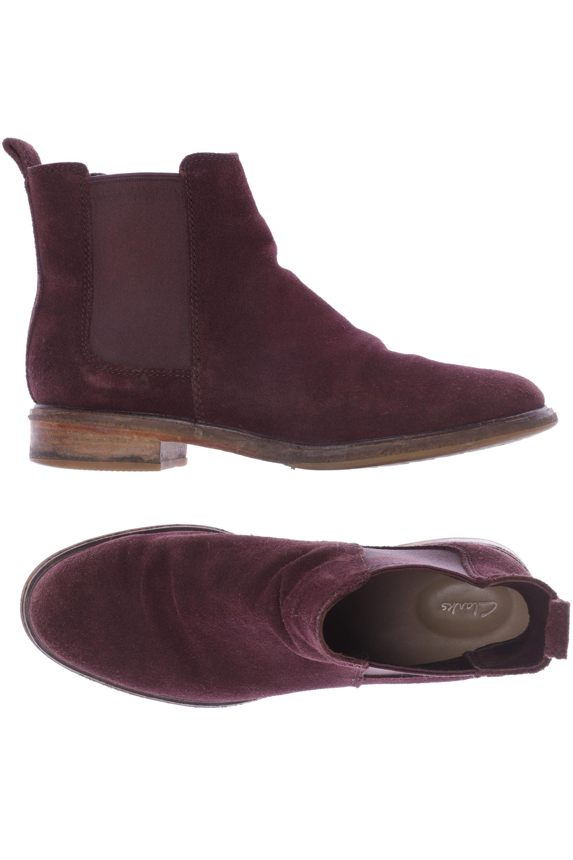 

Clarks Damen Stiefelette, bordeaux, Gr. 41