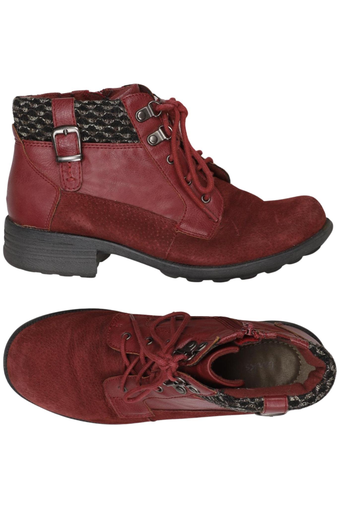 

Clarks Damen Stiefelette, bordeaux, Gr. 40