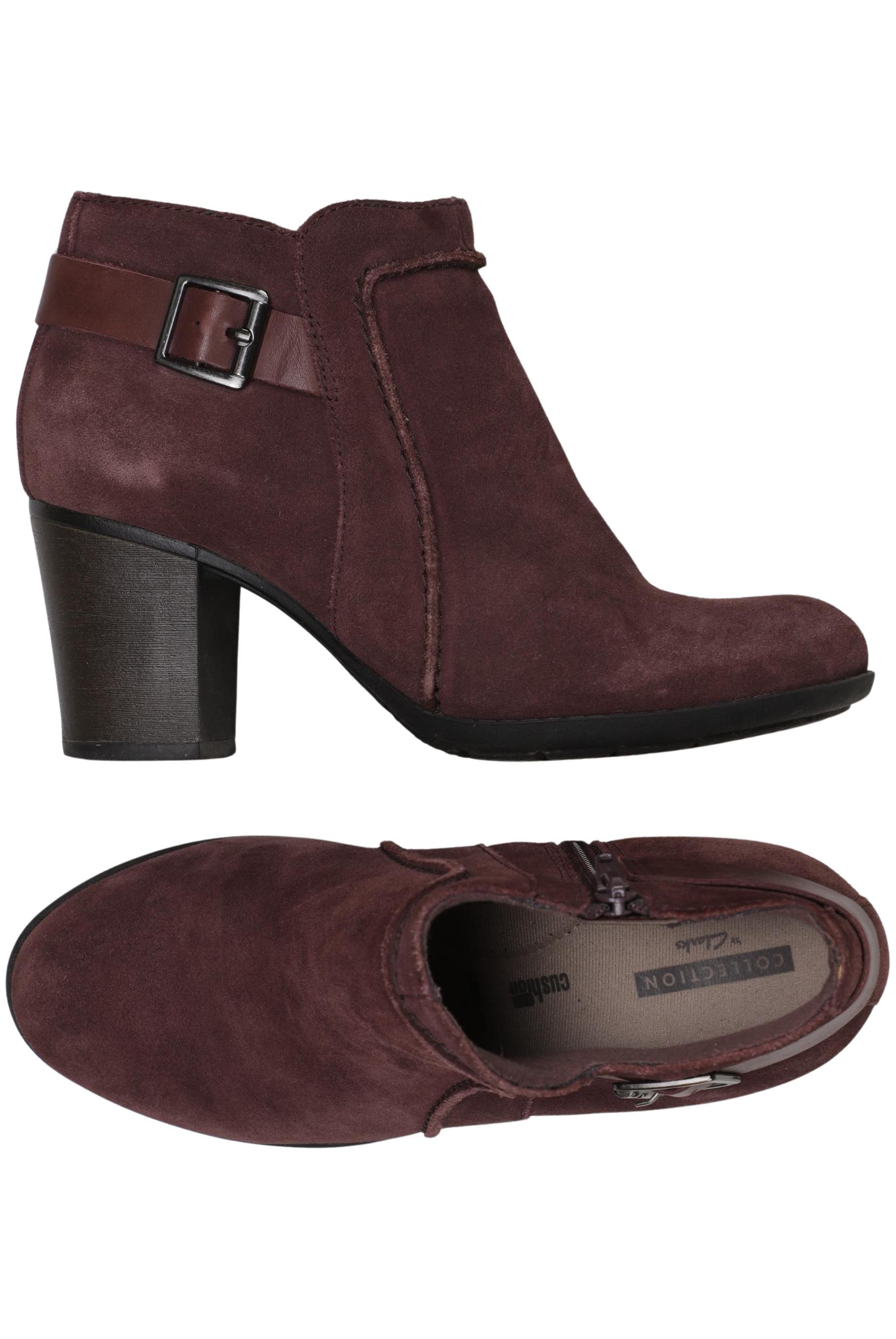 

Clarks Damen Stiefelette, bordeaux, Gr. 35.5
