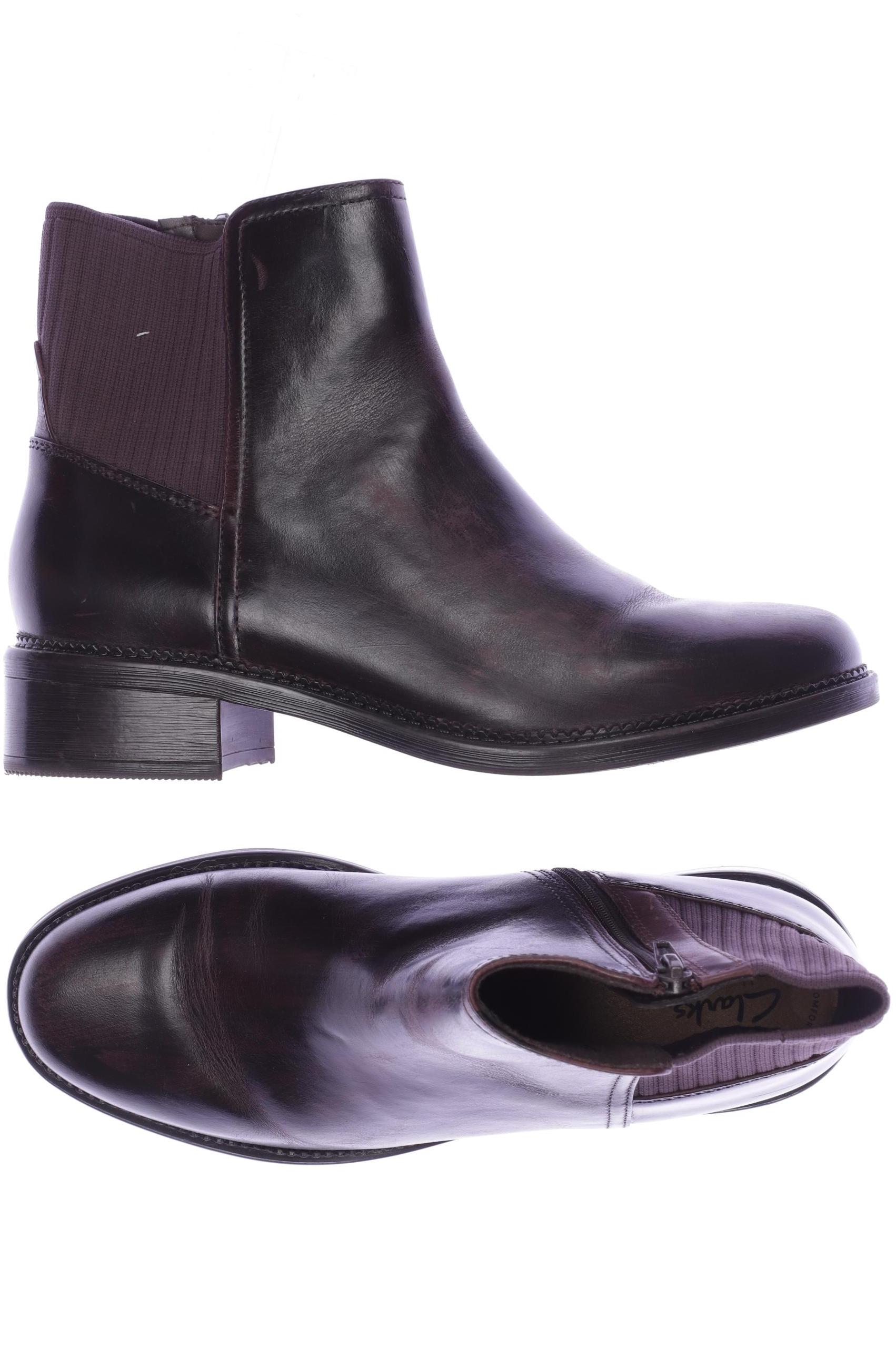 

Clarks Damen Stiefelette, bordeaux, Gr. 40