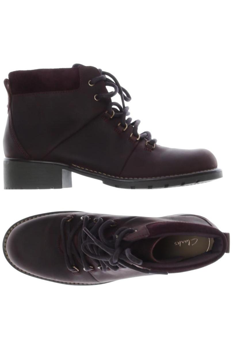 

Clarks Damen Stiefelette, bordeaux, Gr. 40