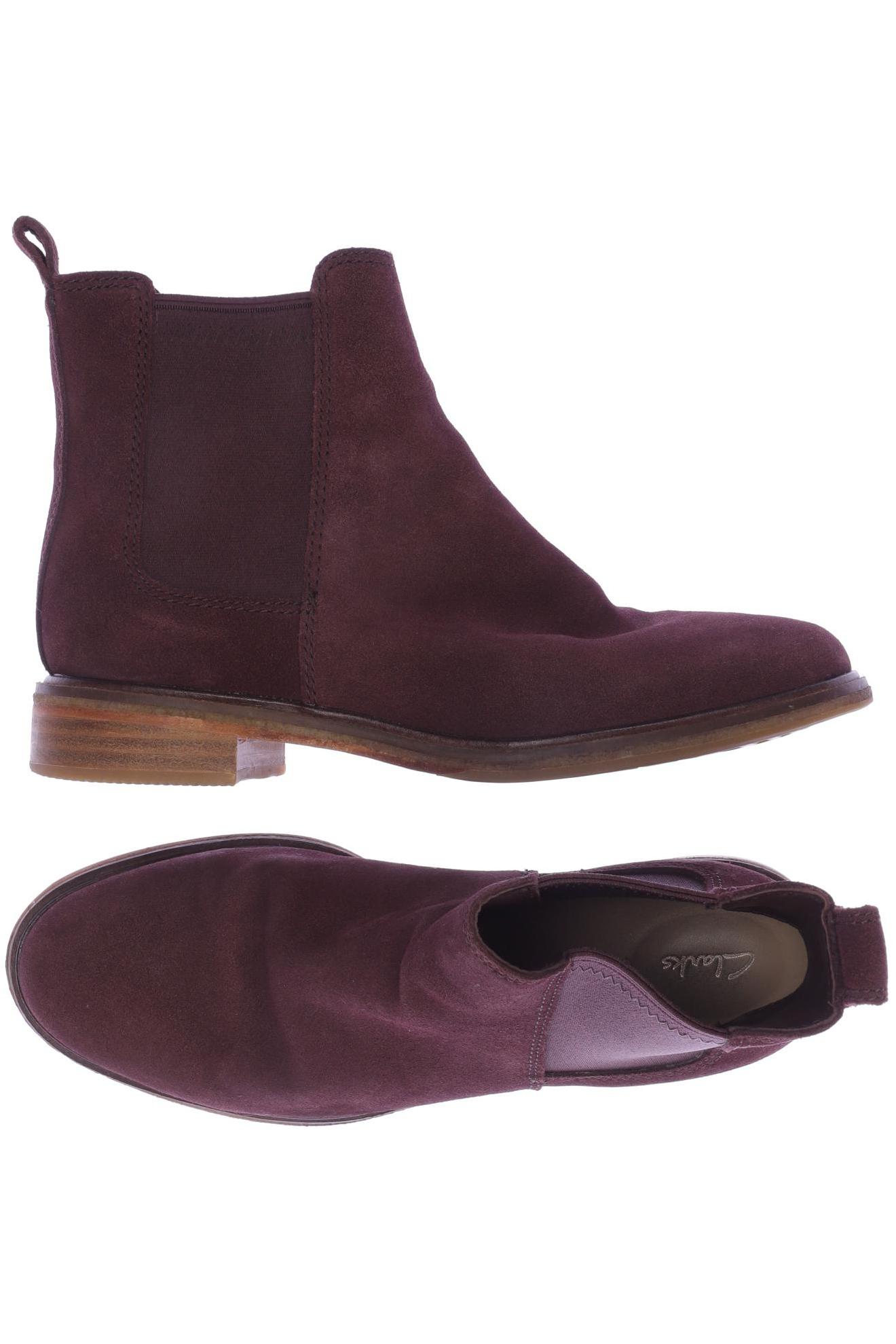 

Clarks Damen Stiefelette, bordeaux, Gr. 38