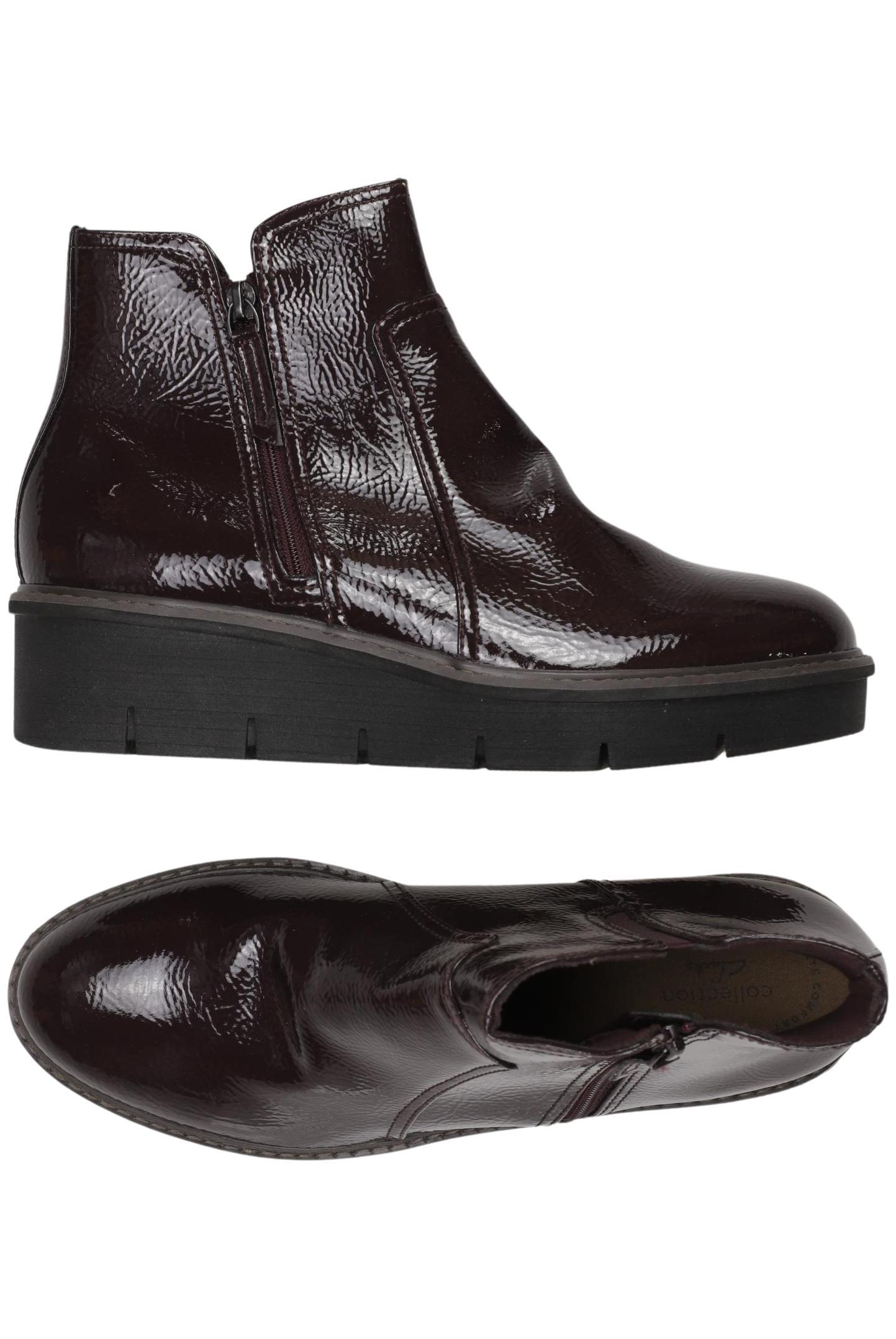 

Clarks Damen Stiefelette, bordeaux, Gr. 41.5