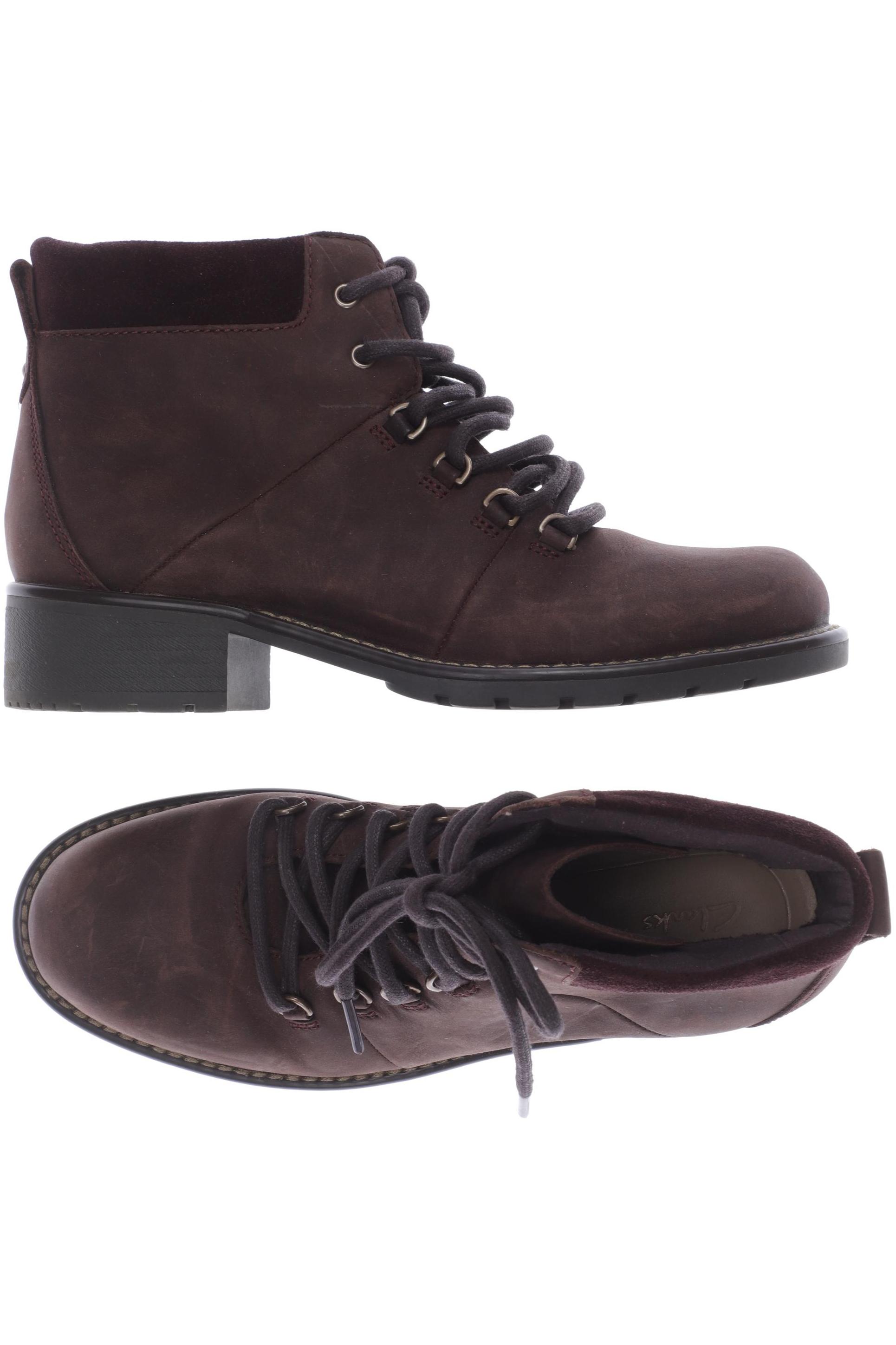 

Clarks Damen Stiefelette, bordeaux, Gr. 37.5