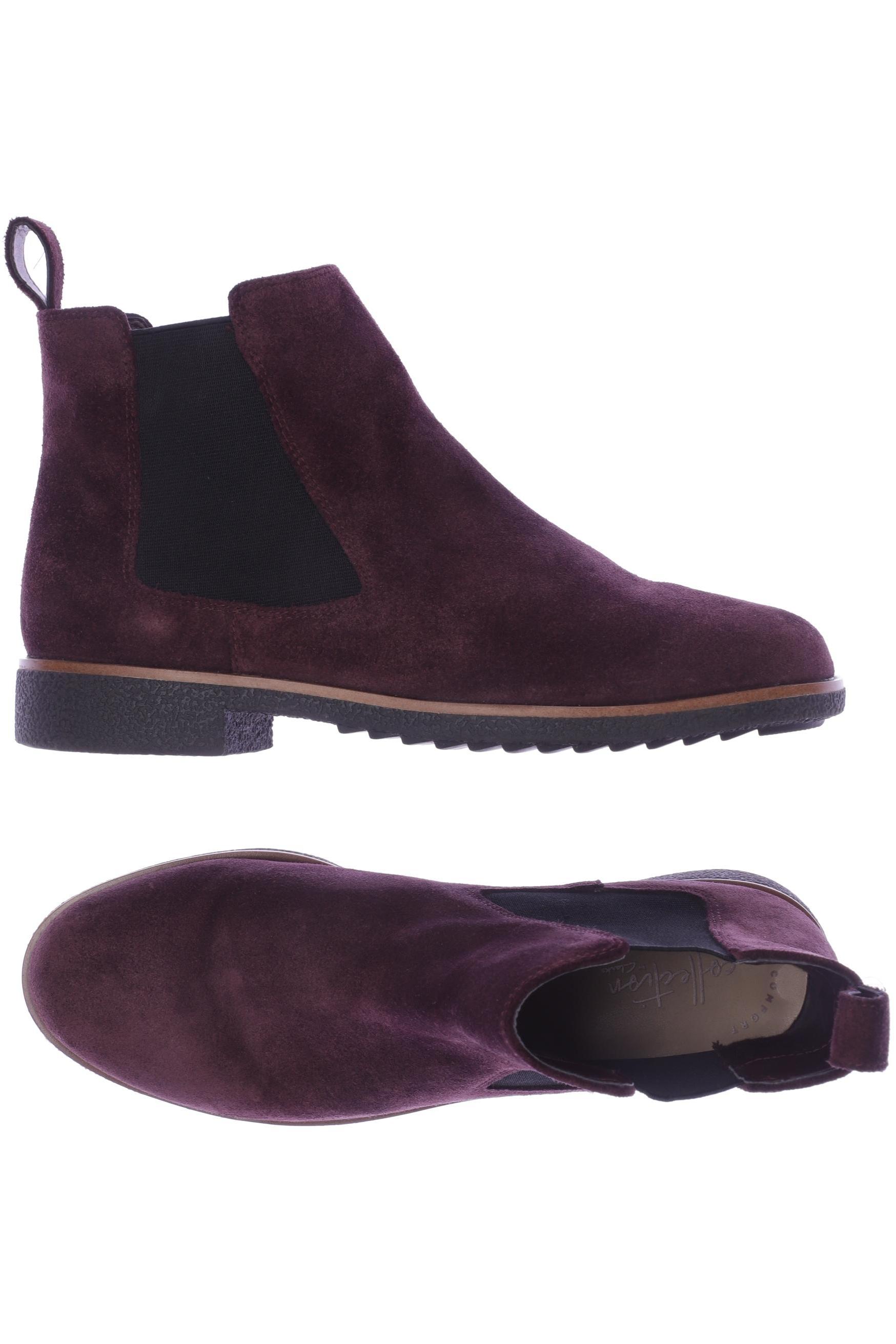 

Clarks Damen Stiefelette, bordeaux, Gr. 38