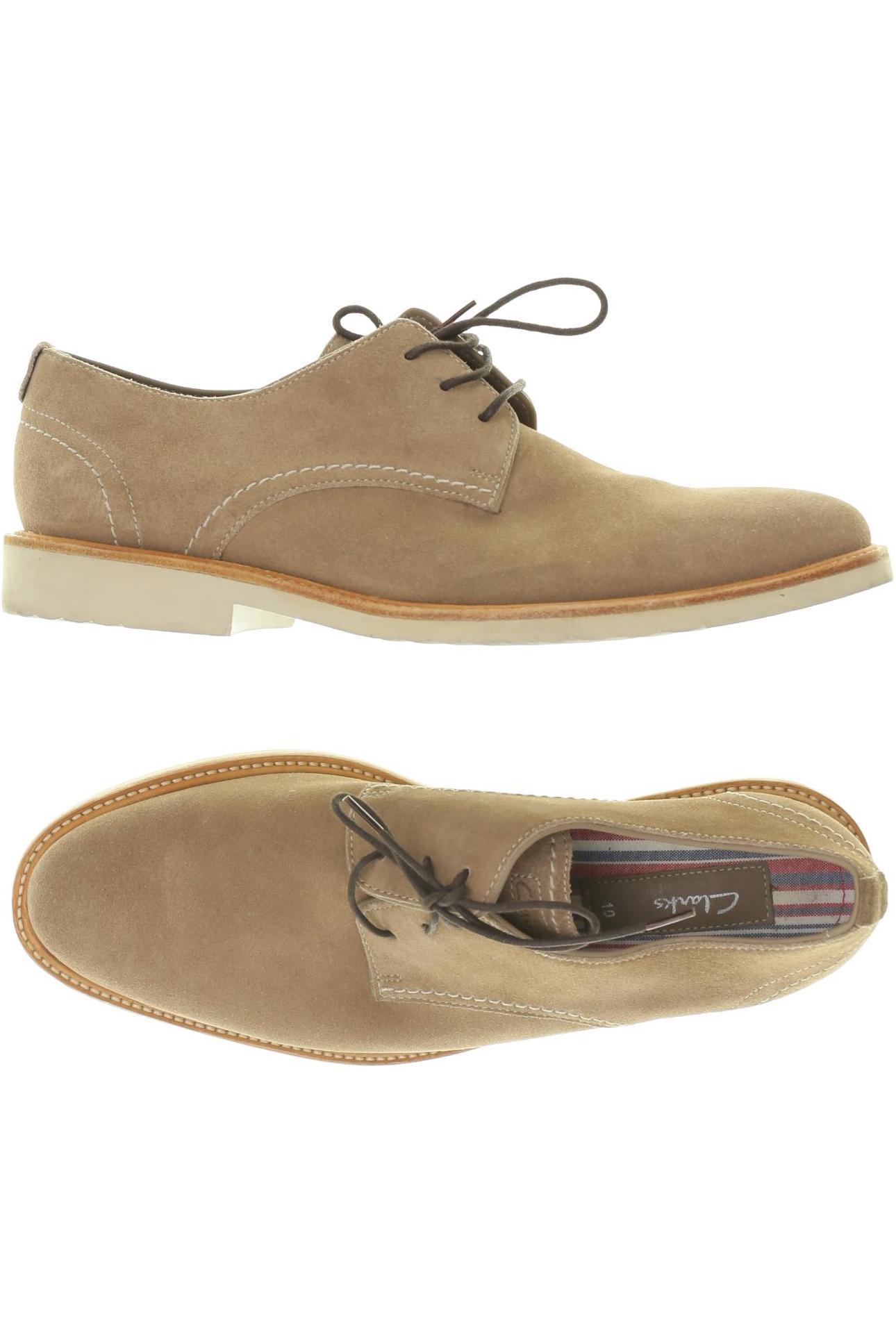 

Clarks Herren Halbschuh, beige, Gr. 10