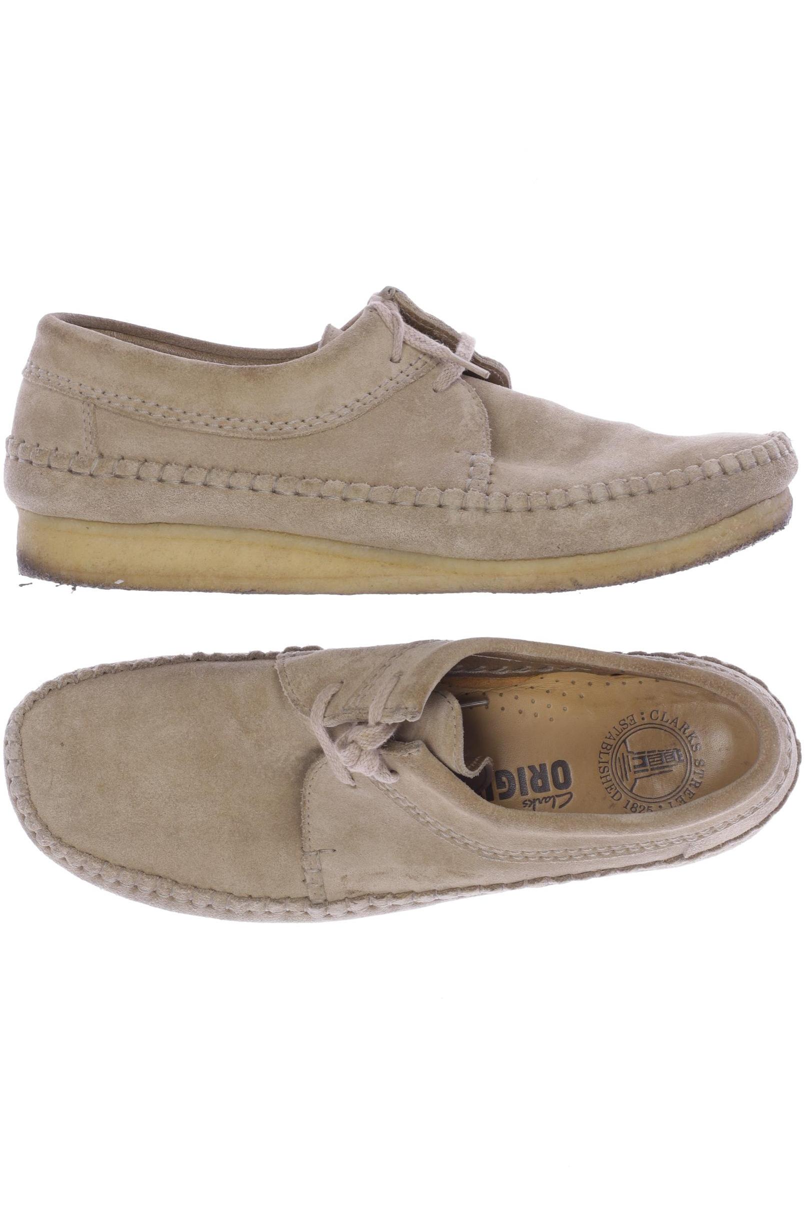 

Clarks Herren Halbschuh, beige, Gr. 8