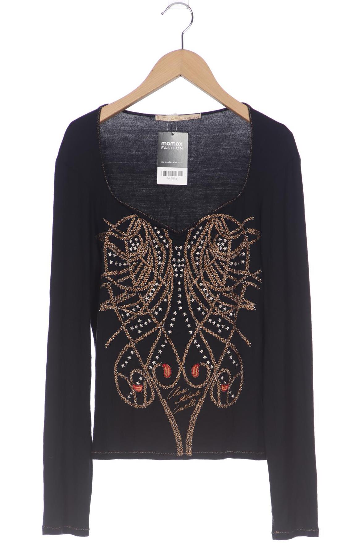 

Class Roberto Cavalli Damen Langarmshirt, schwarz, Gr. 34