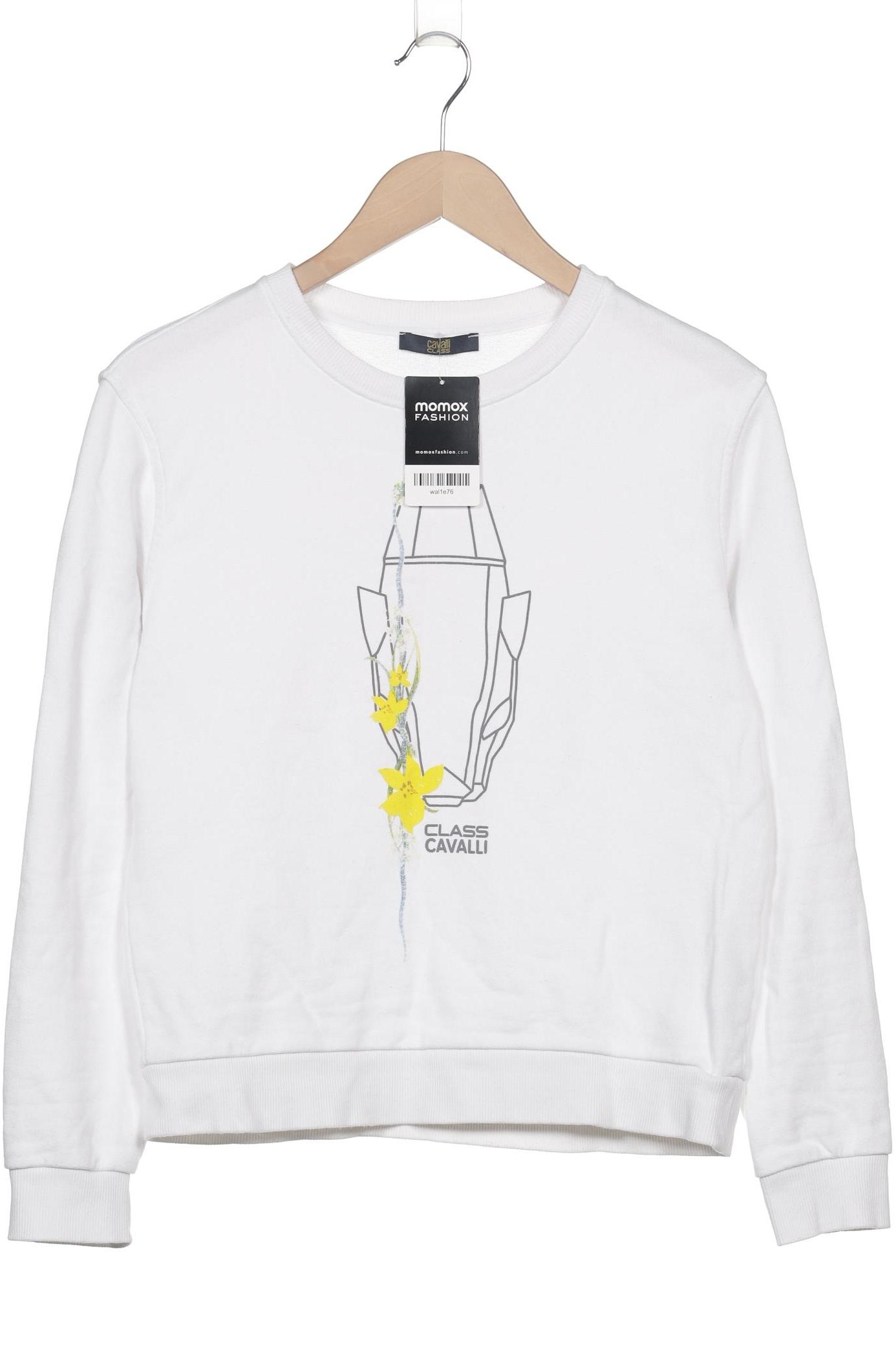 

Class Roberto Cavalli Damen Sweatshirt, weiß, Gr. 36
