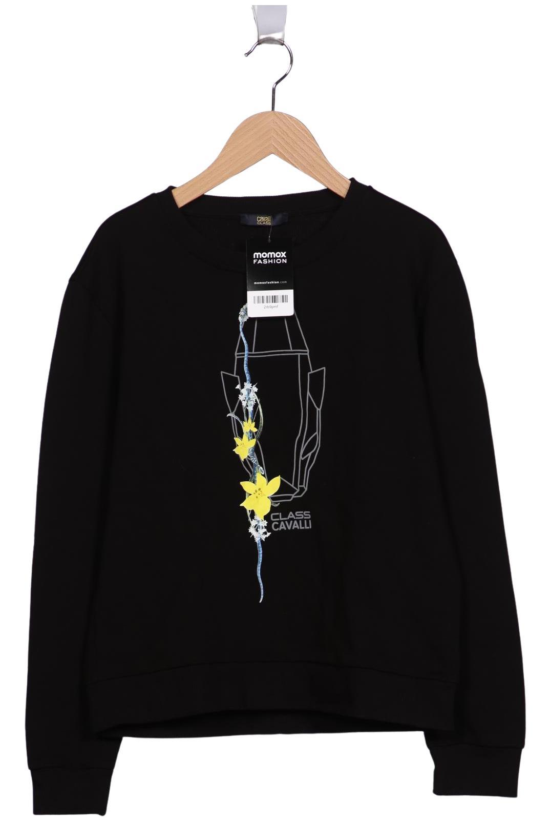 

Class Roberto Cavalli Damen Sweatshirt, schwarz, Gr. 38