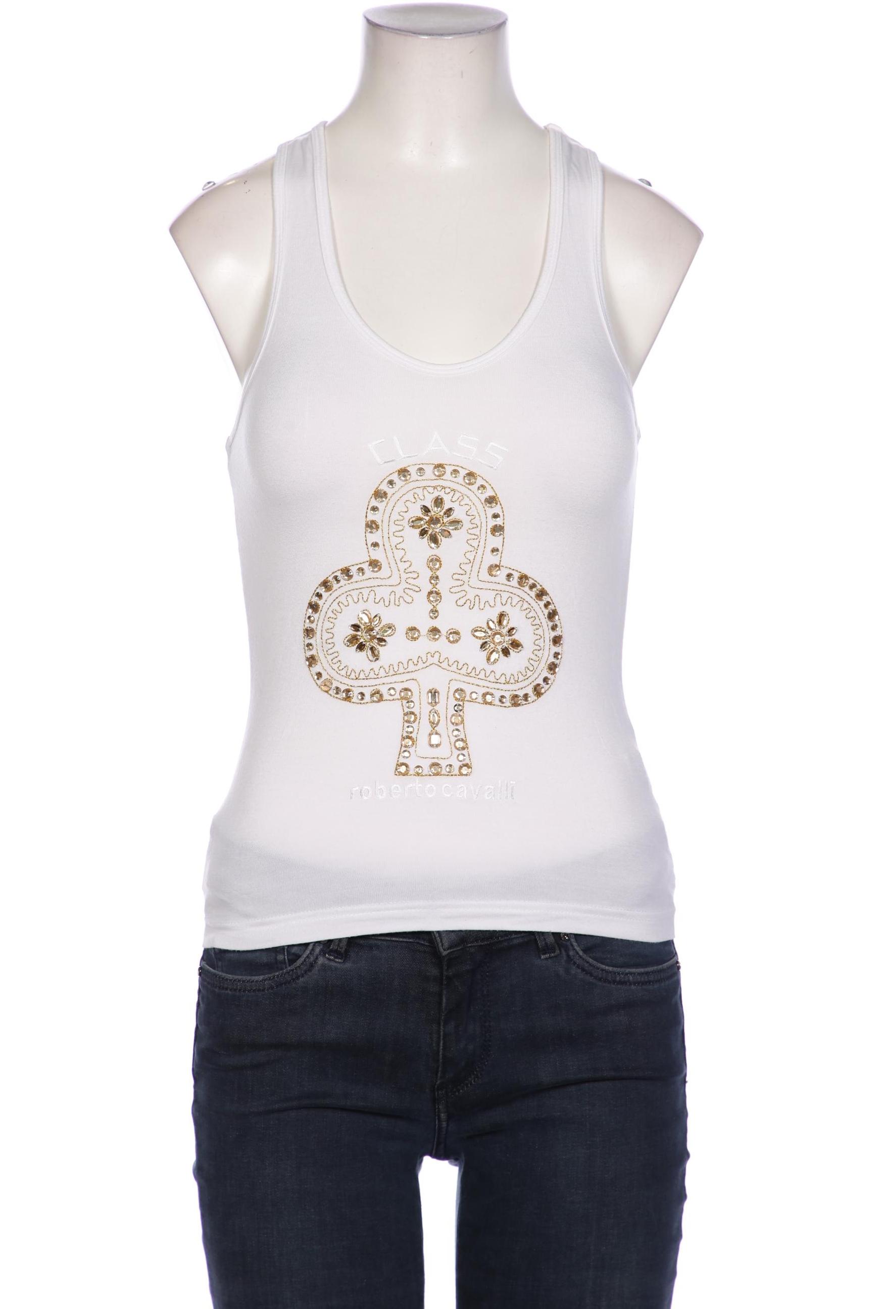 

Class Roberto Cavalli Damen Top, weiß, Gr. 36
