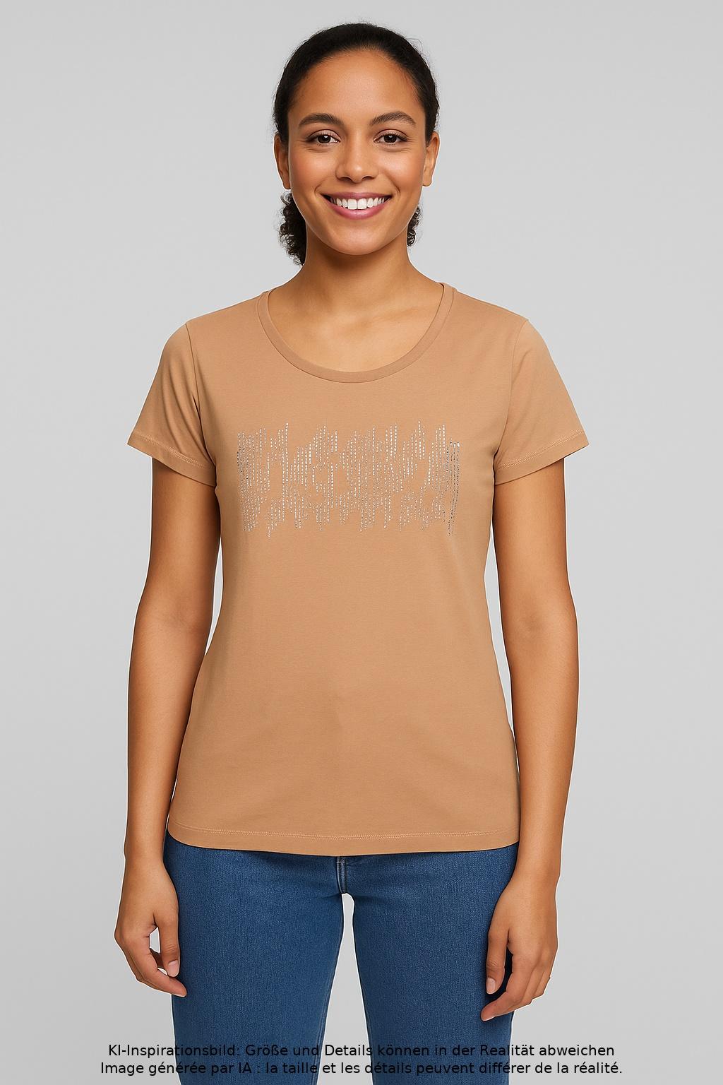 

Class Roberto Cavalli Damen T-Shirt, beige, Gr. 38