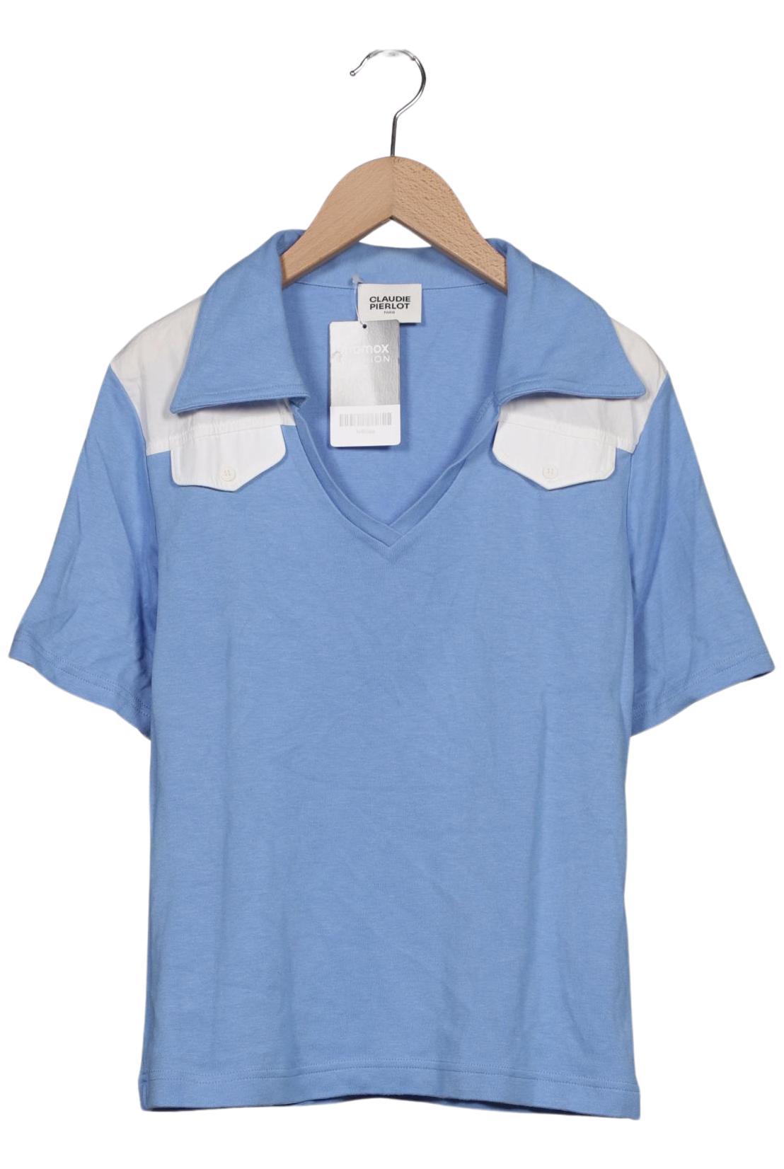 

Claudie Pierlot Damen Poloshirt, blau, Gr. 40