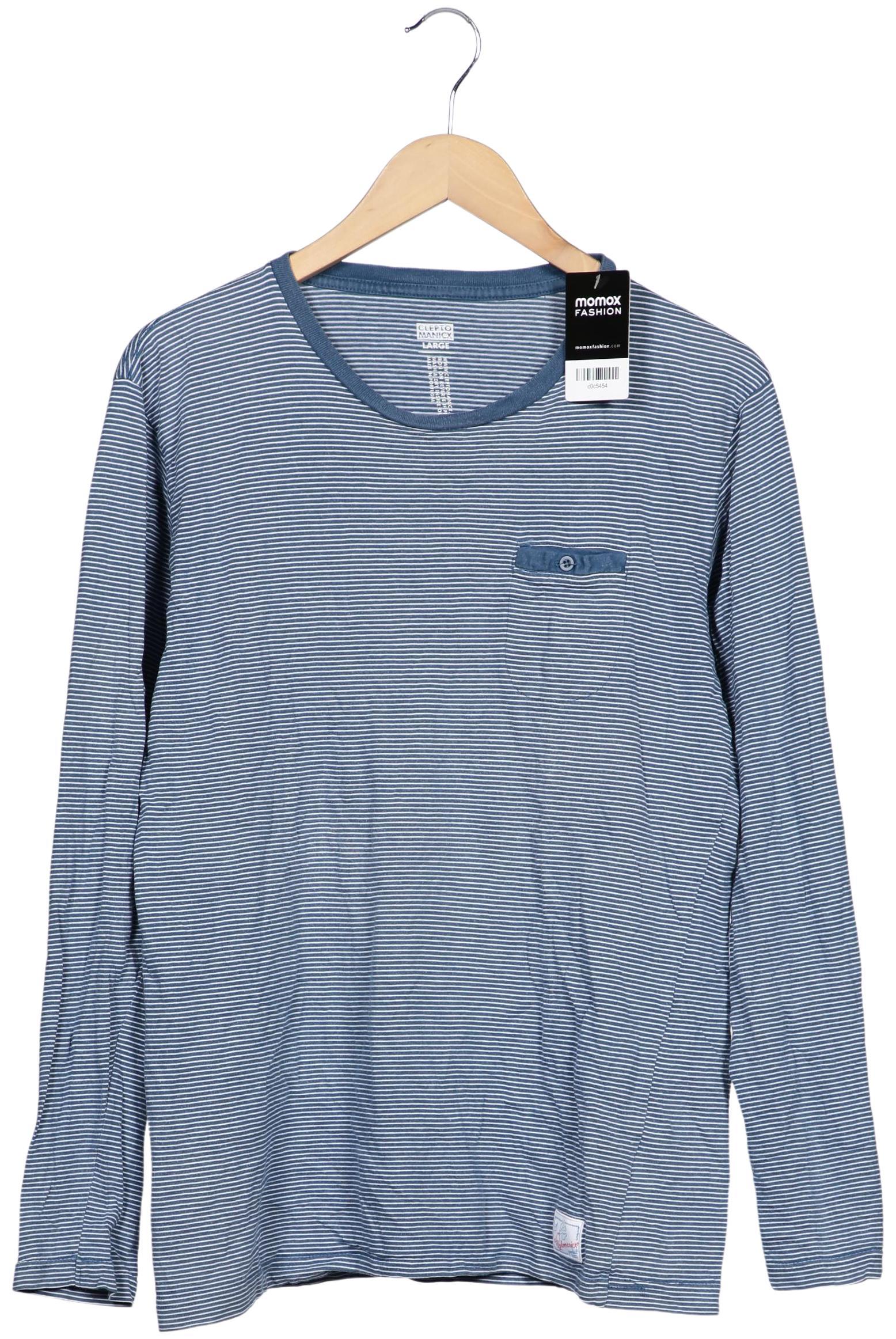 Thumbnail - Cleptomanicx Herren Langarmshirt, blau, Gr. 52