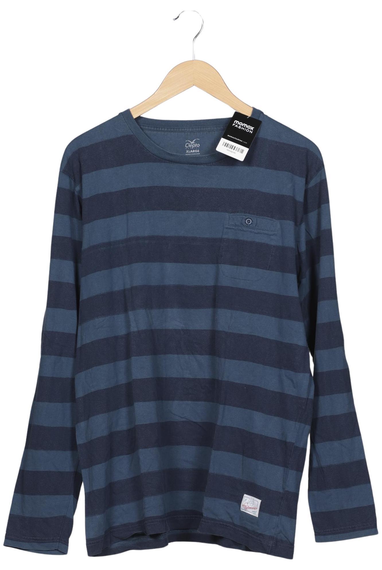 Thumbnail - Cleptomanicx Herren Langarmshirt, marineblau, Gr. 54