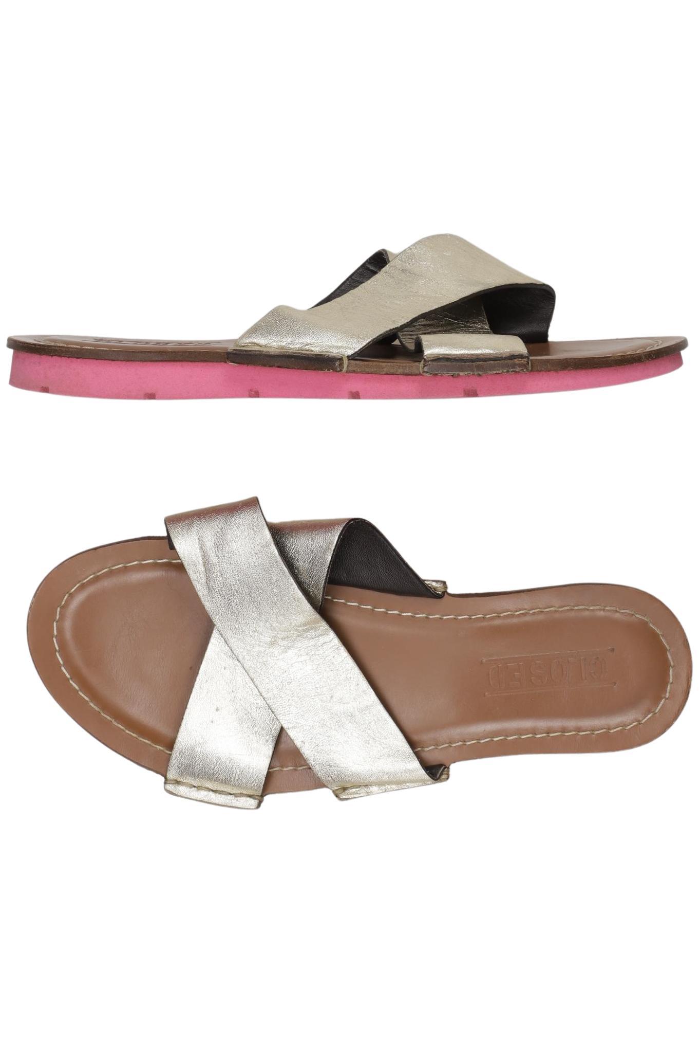 

Closed Damen Sandale, gold, Gr. 38