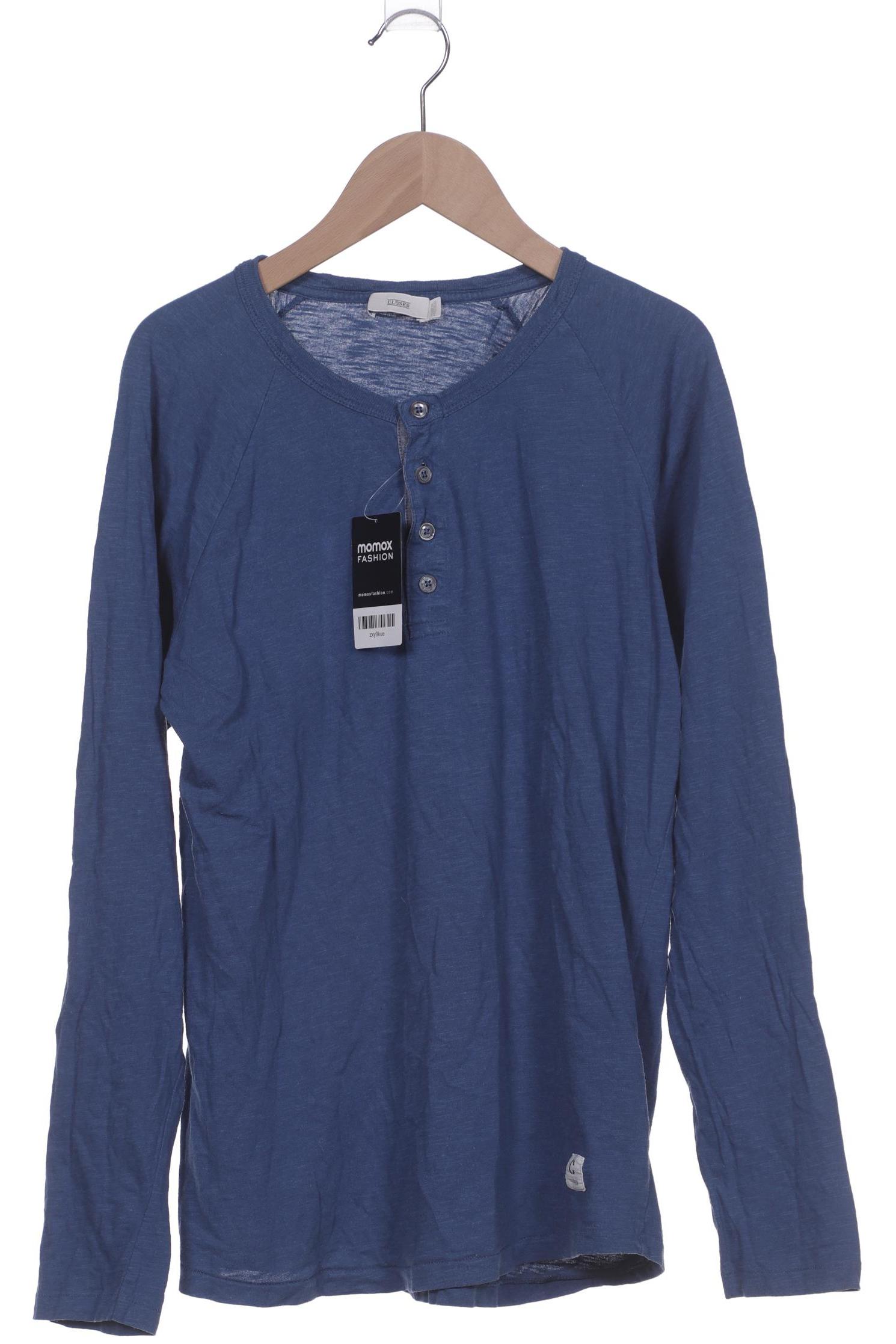 

Closed Herren Langarmshirt, blau, Gr. 46