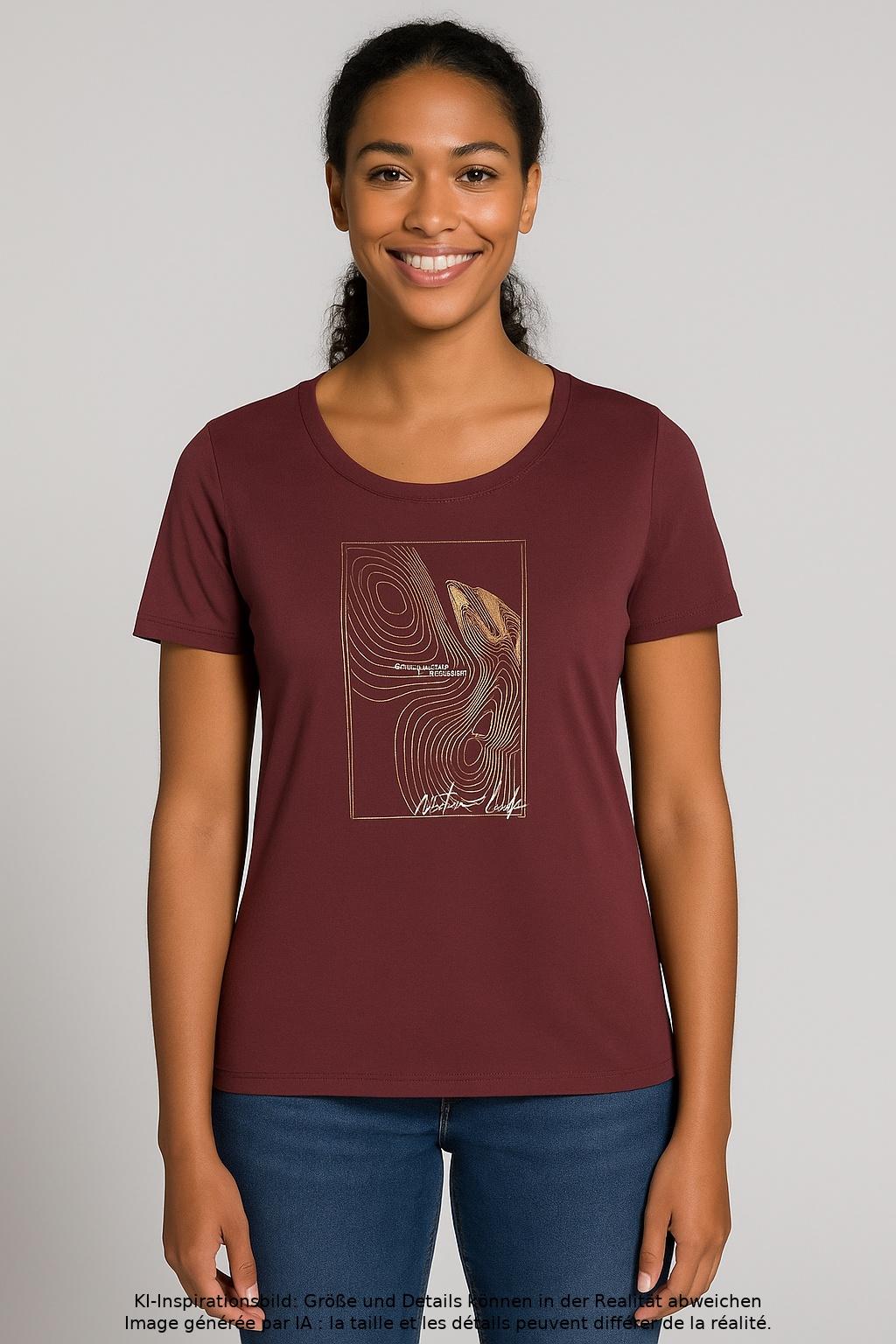 

CMP Damen T-Shirt, bordeaux, Gr. 40