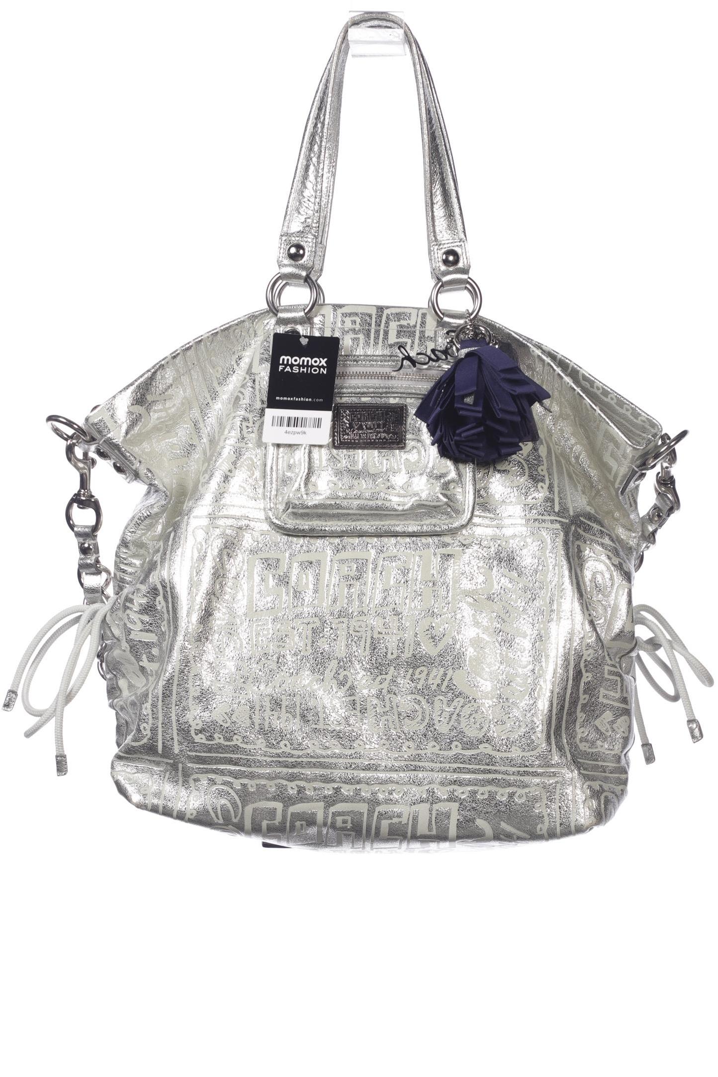 

Coach Damen Handtasche, silber, Gr.
