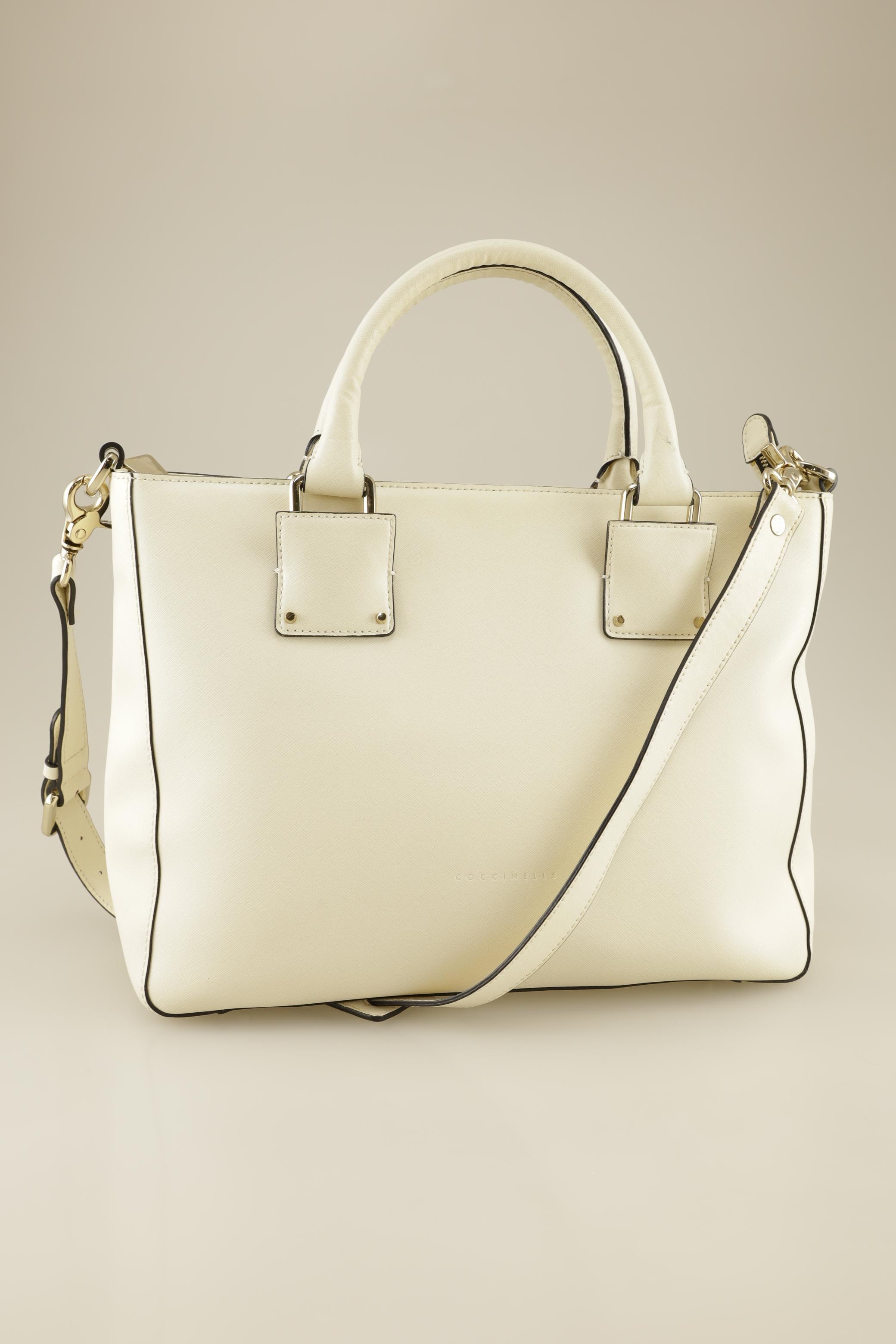 

Coccinelle Damen Handtasche, cremeweiß, Gr.
