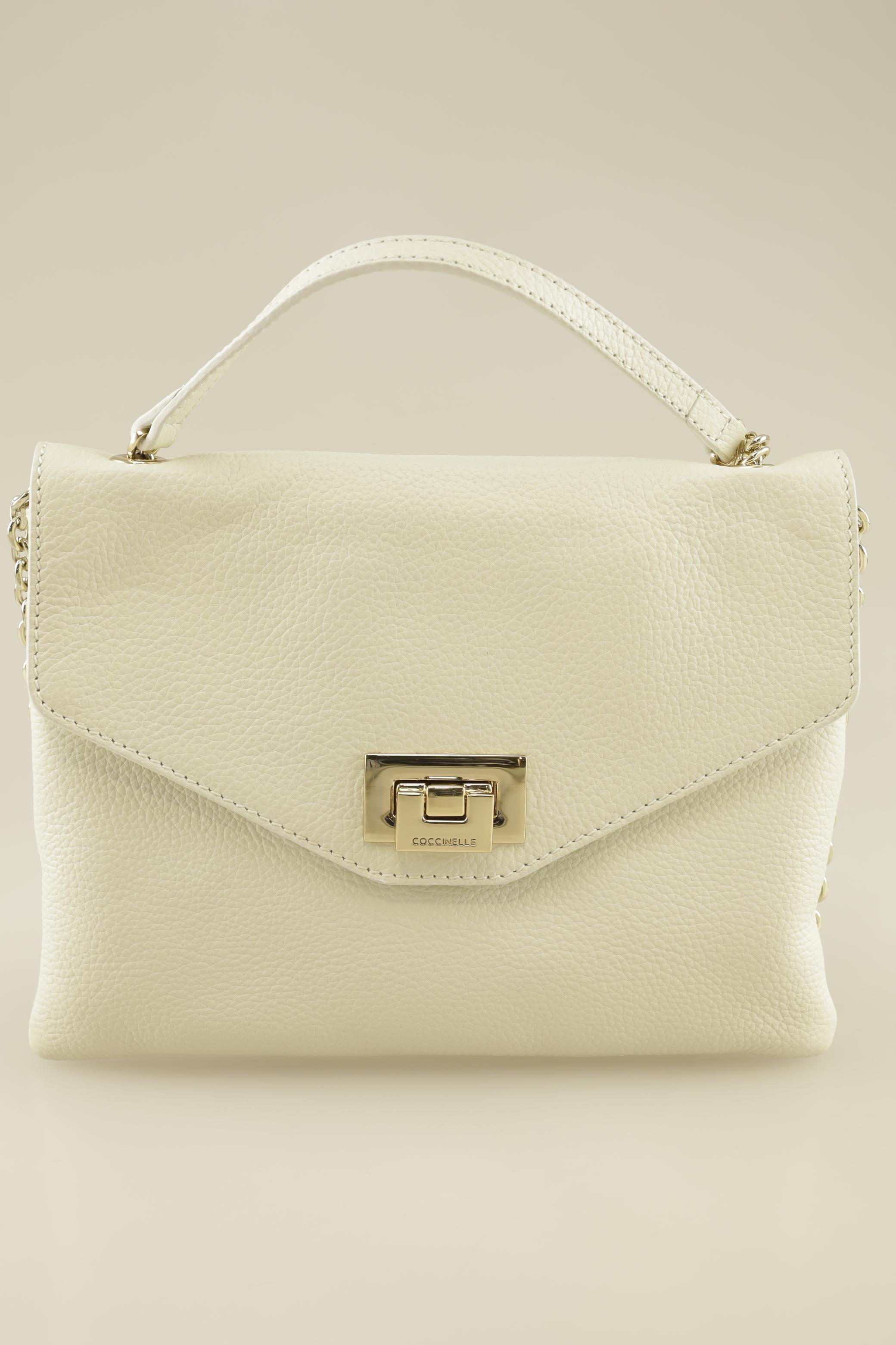 

Coccinelle Damen Handtasche, cremeweiß, Gr.