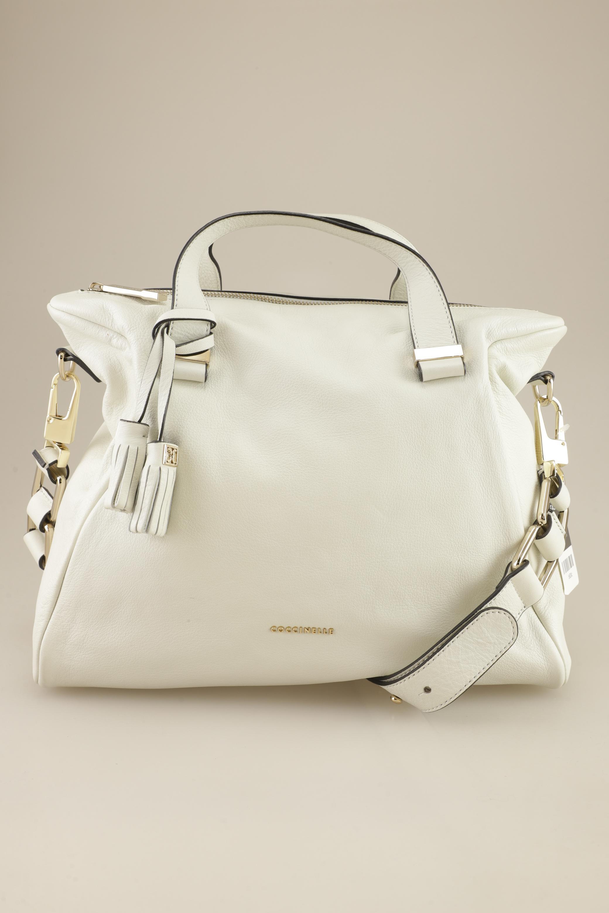 

Coccinelle Damen Handtasche, cremeweiß, Gr.