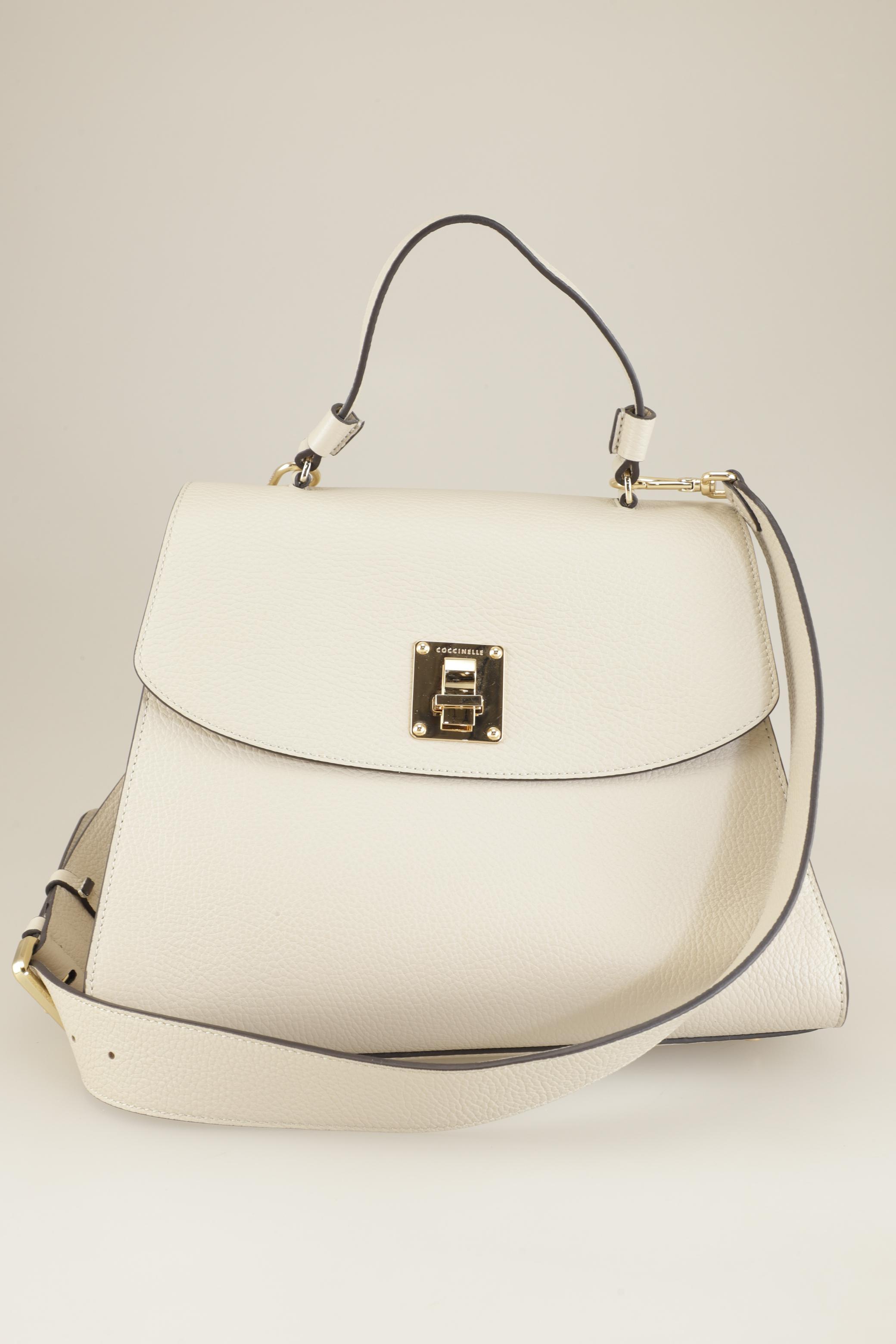 

Coccinelle Damen Handtasche, cremeweiß, Gr.