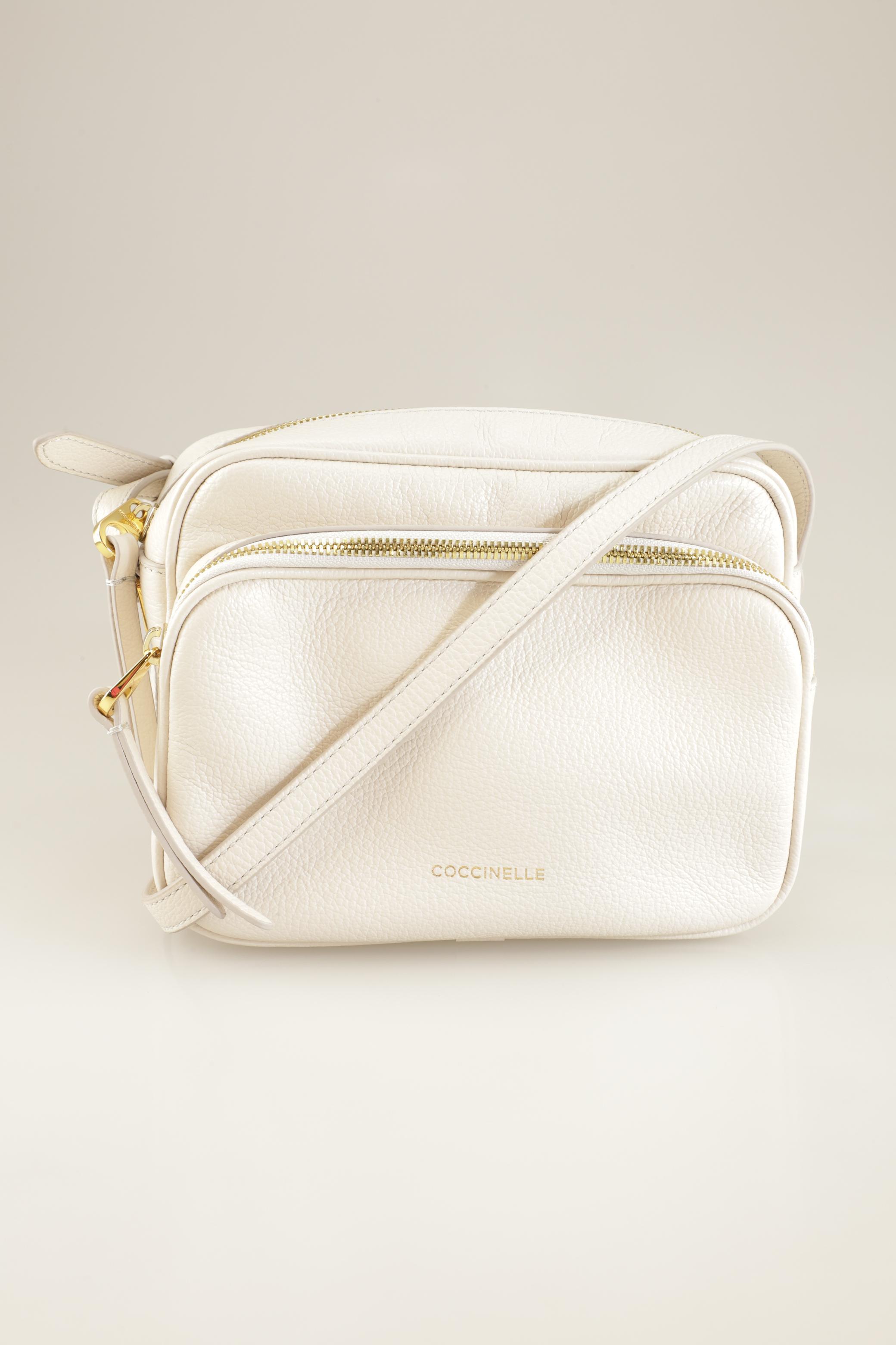 

Coccinelle Damen Handtasche, cremeweiß, Gr.