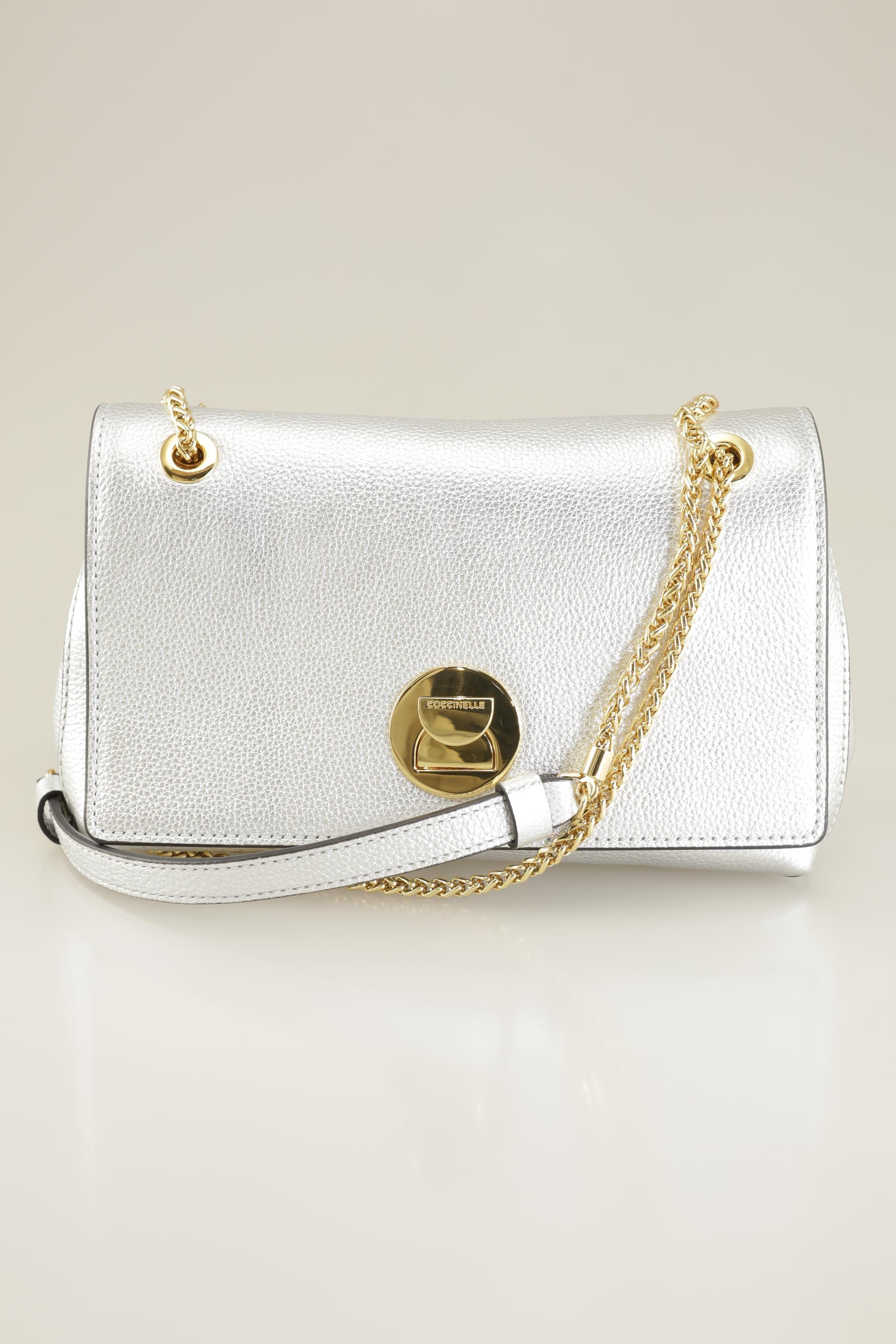 

Coccinelle Damen Handtasche, silber, Gr.