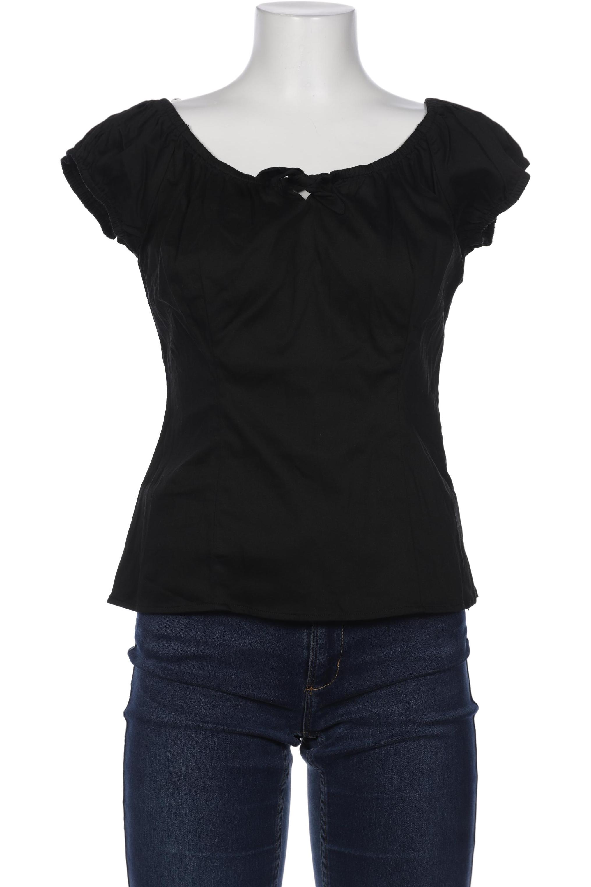 

Collectif Damen Bluse, schwarz, Gr. 40
