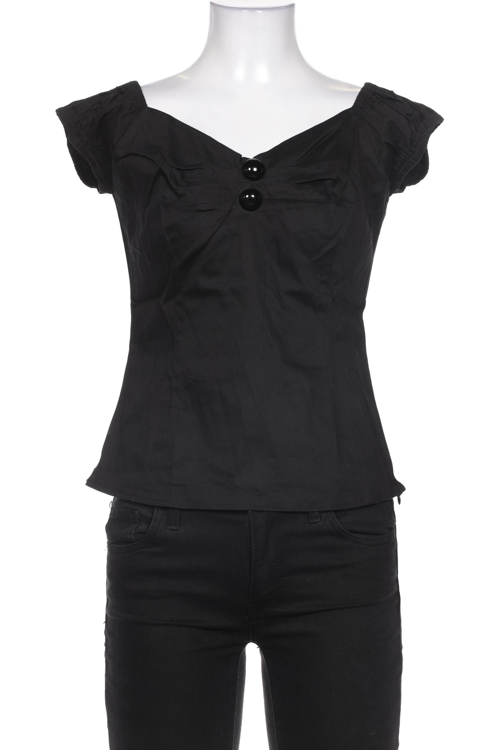 

Collectif Damen Bluse, schwarz, Gr. 38