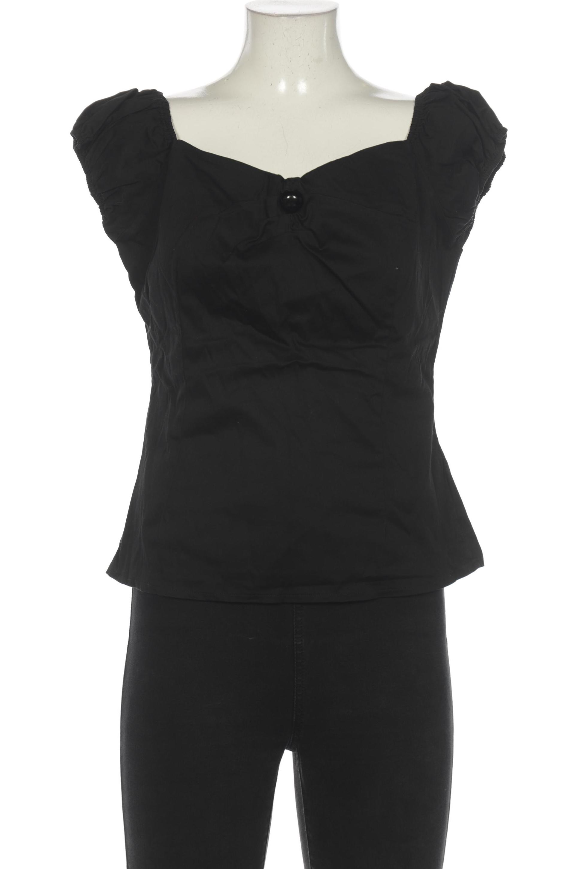 

Collectif Damen Bluse, schwarz, Gr. 16