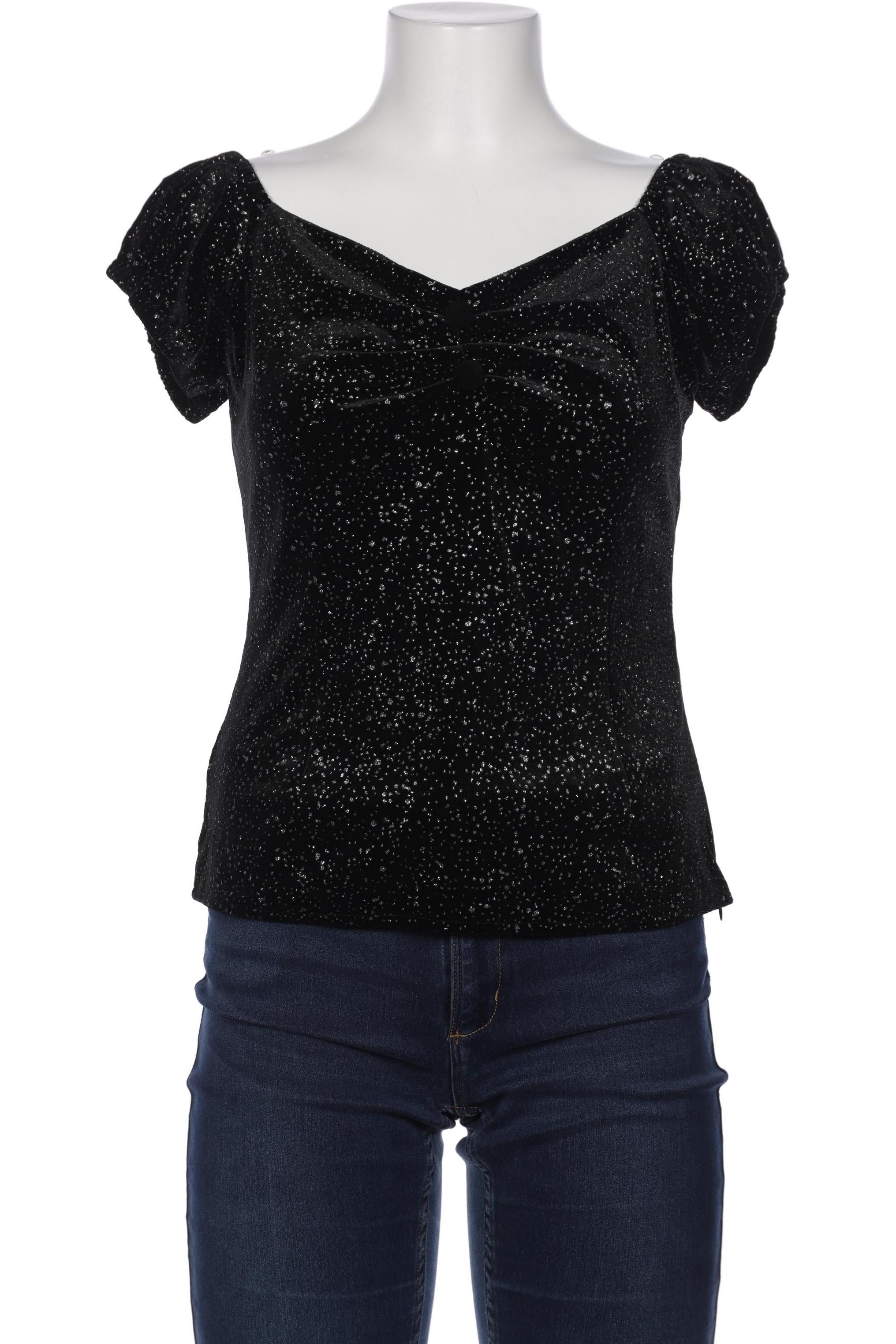 

Collectif Damen Bluse, schwarz, Gr. 40